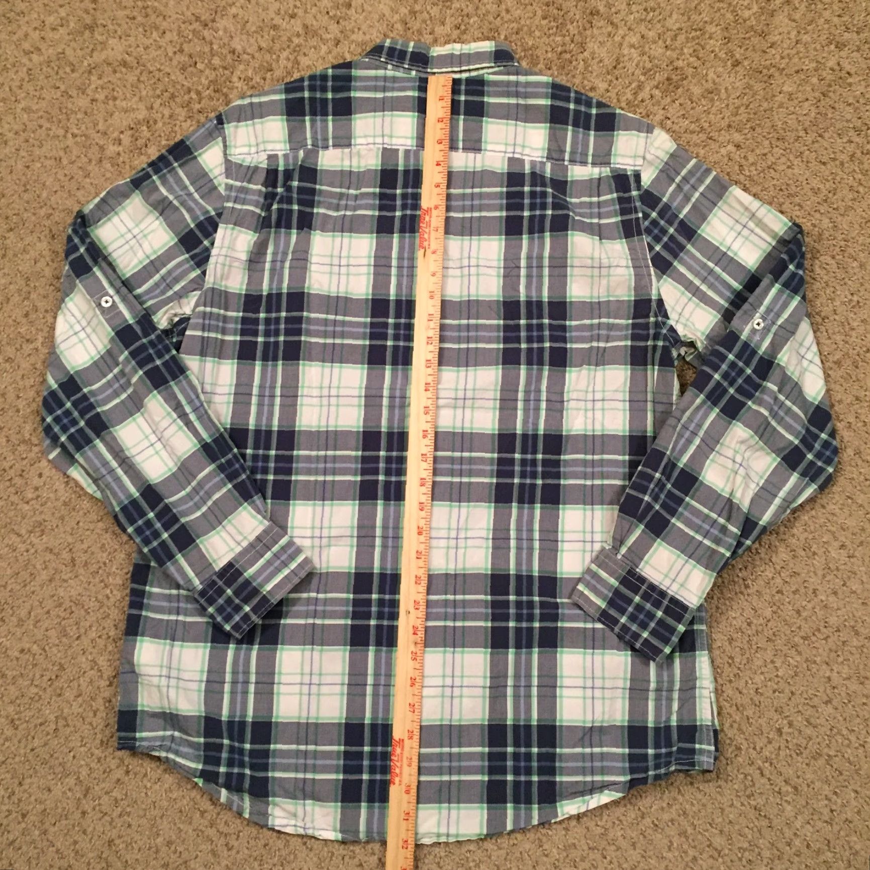 Old Navy Old Navy Shirt Mens XL Blue Plaid Long Sleeve Button-Up Shirt Size US XL / EU 56 / 4 - 6 Thumbnail