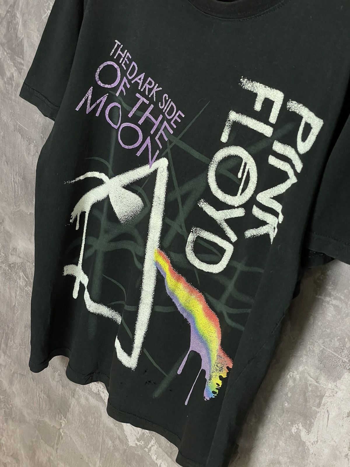 Band Tees × Vintage Vintage 90s PINK FLOYD THE DARK SIDE OF THE MOON T SHIRT Size US L / EU 52-54 / 3 - 7 Thumbnail