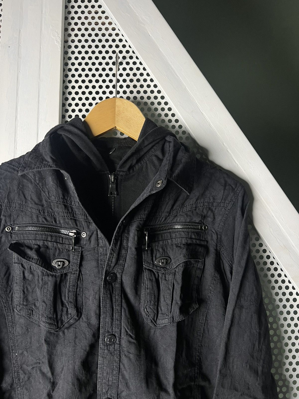 In The Attic In The Attic Double Layer Hoodie Jacket Iswn Lgb Vkei Style Size US M / EU 48-50 / 2 - 3 Thumbnail