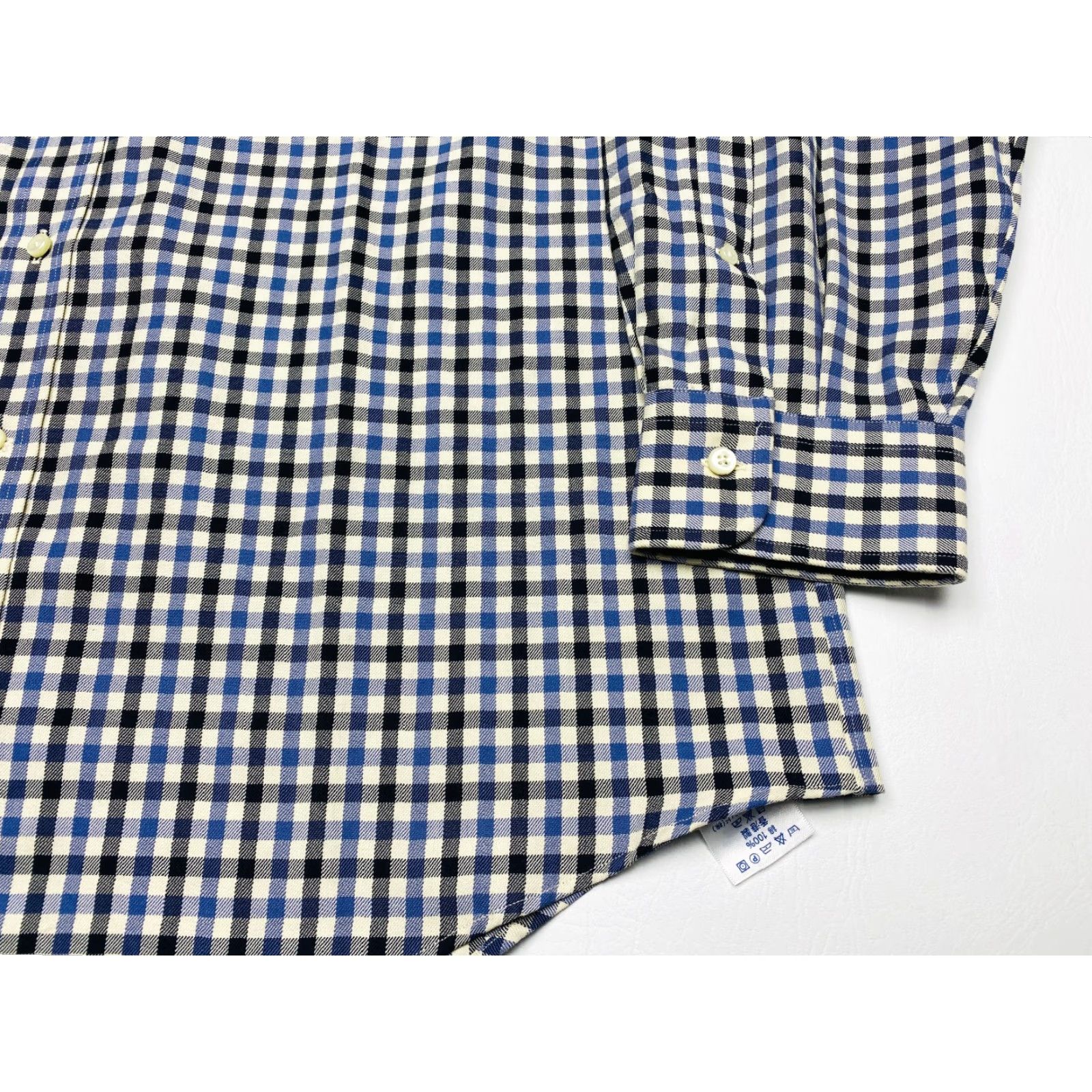 Lands' End NWT Lands' End Flannel Shirt Mens XL 17 Blue Check Button Up Long Sleeve Cotton Size US XL / EU 56 / 4 - 4 Thumbnail