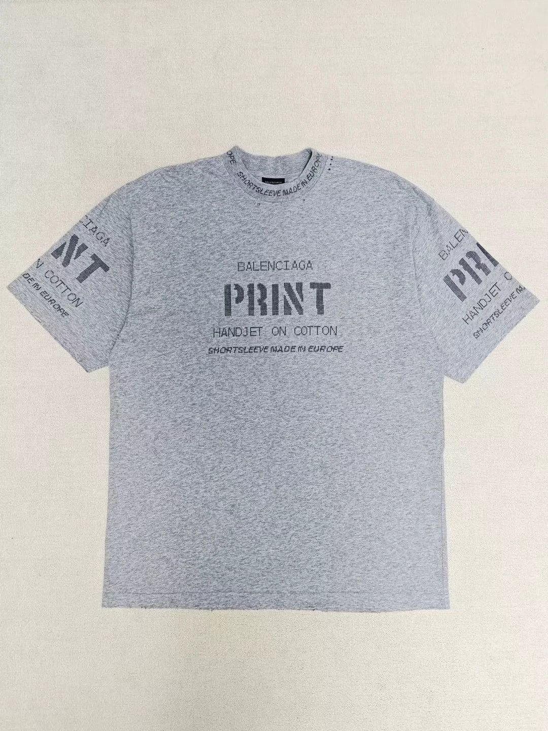 Balenciaga Balenciaga 24ss brand new print short sleeved T-shirt -DMC Size US XS / EU 42 / 0 - 1 Thumbnail
