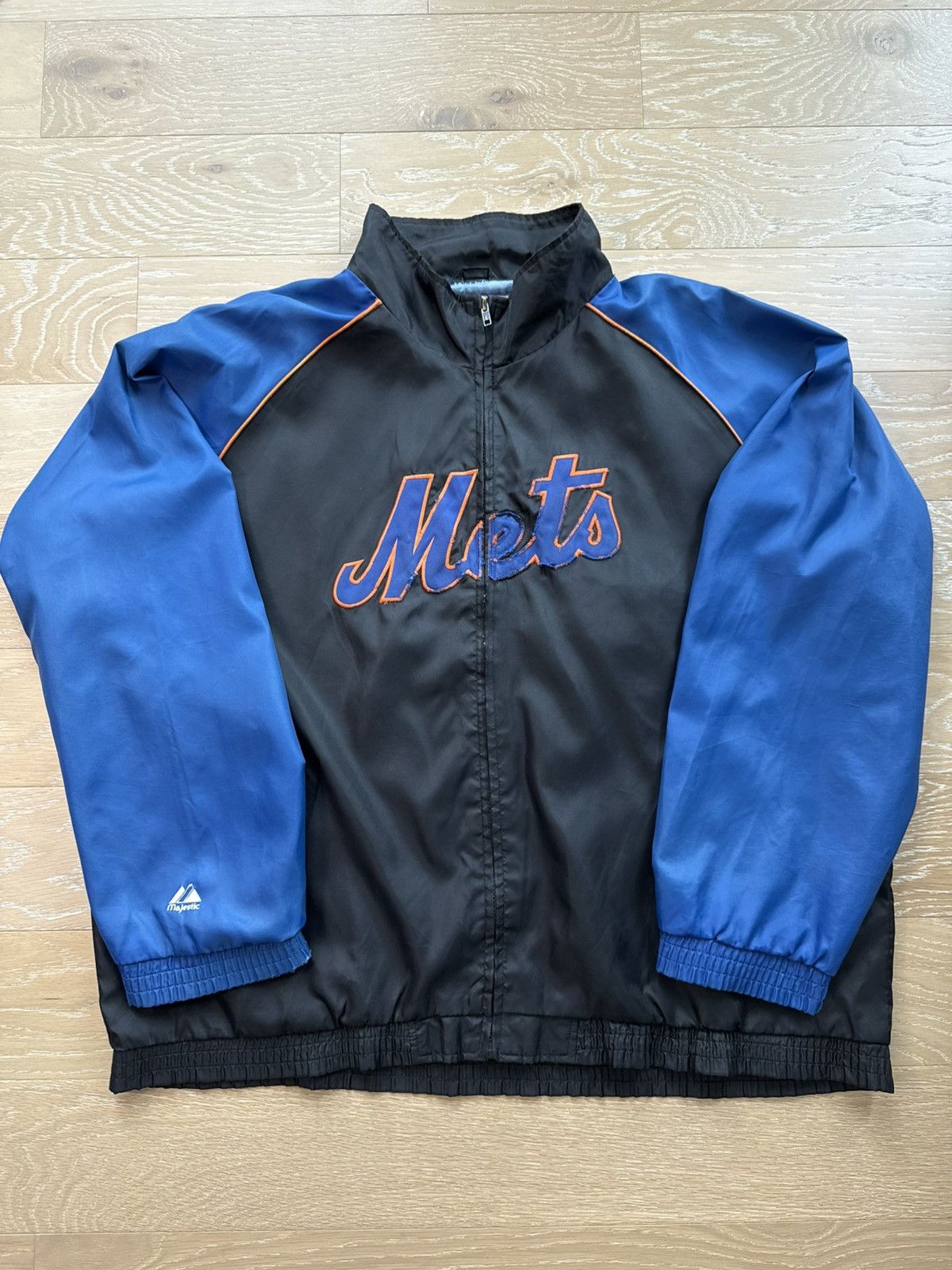 Majestic Vintage New York Mets Nylon Baseball Jacket Size US L / EU 52-54 / 3 - 3 Thumbnail
