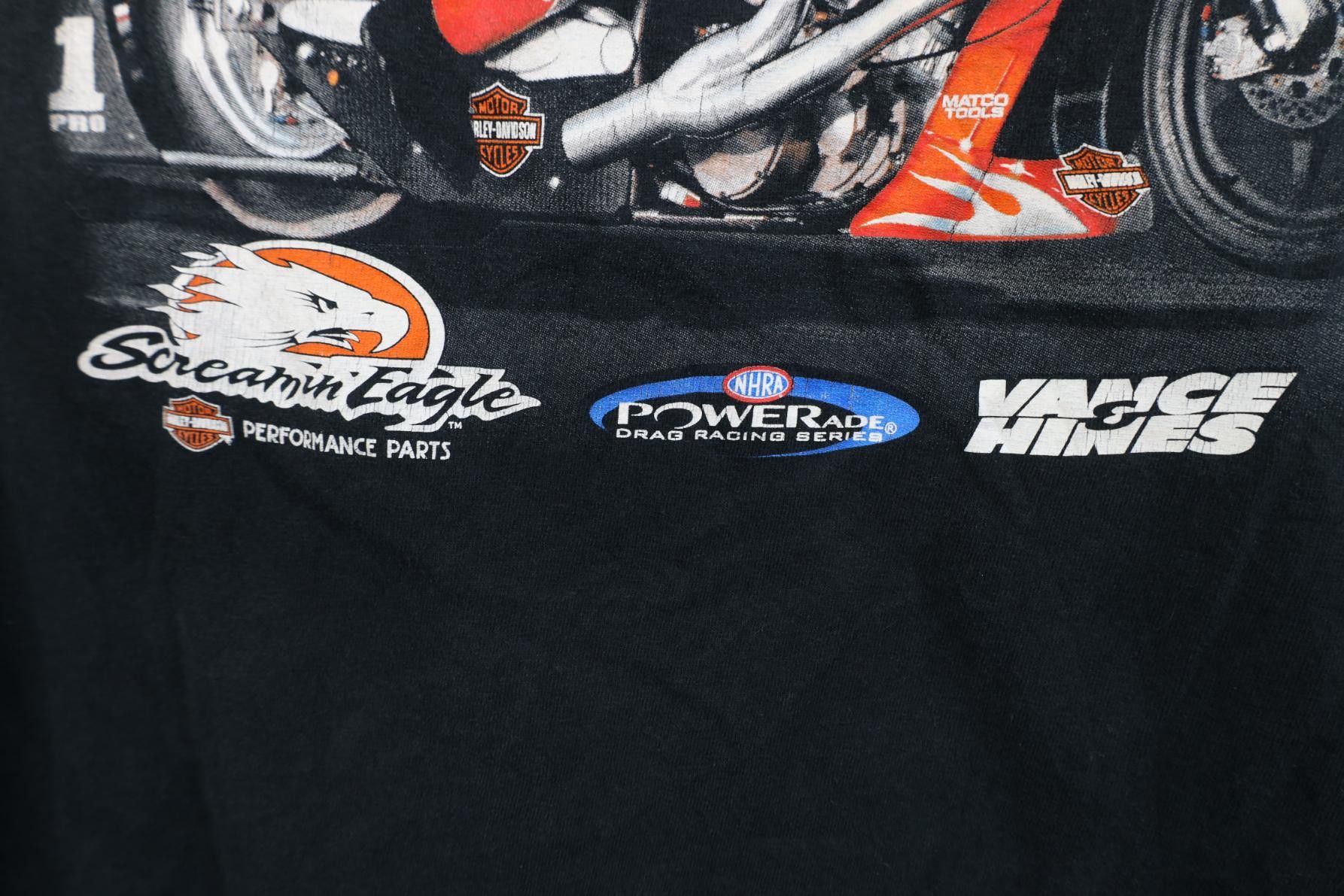 Harley Davidson Vintage Y2K 2005 Harley Davidson Motorcycle Racing T-Shirt Size US L / EU 52-54 / 3 - 13 Thumbnail