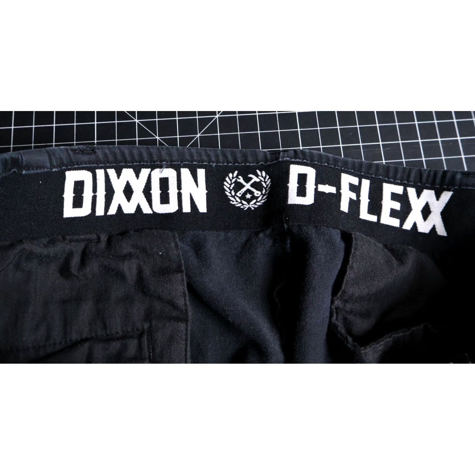 Vintage Dixxon Flannel D Flex Pants Men's 34 34 Black Elastic Waist Stretch Chino 90s Punk Retro Size US 35 - 3 Thumbnail