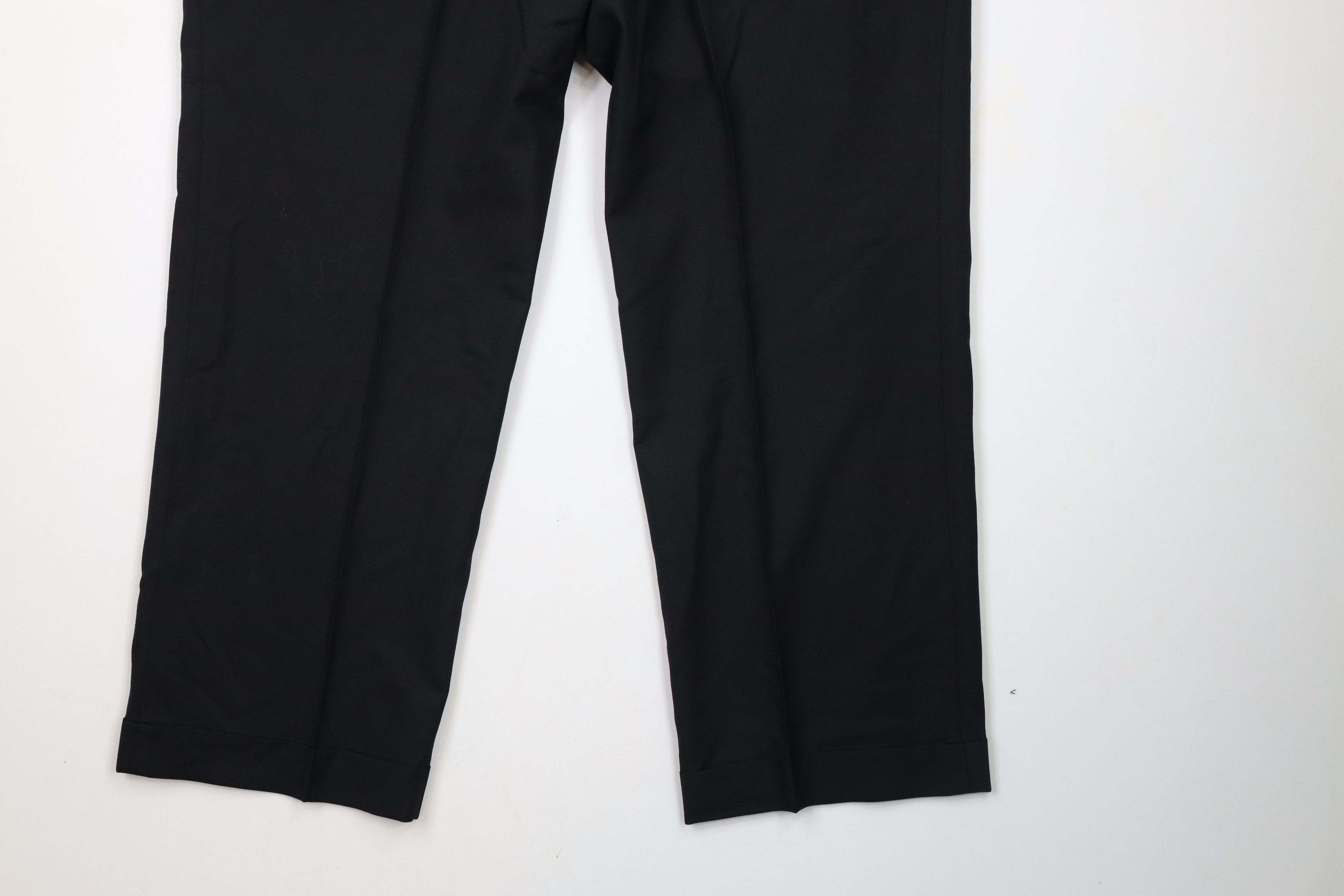 Brooks Brothers × Vintage Vintage 70s Brooks Brothers Wool Pants Trousers Black USA Size US 38 / EU 54 - 12 Thumbnail