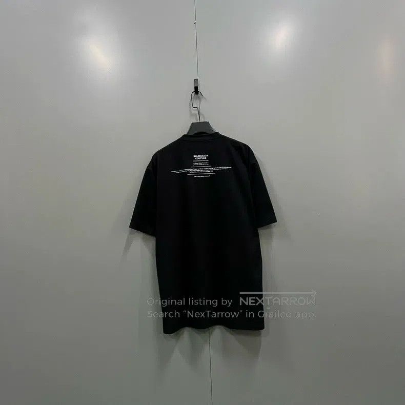 Balenciaga Balenciaga Black Collar Logo Short Sleeve Size US XS / EU 42 / 0 - 2 Thumbnail