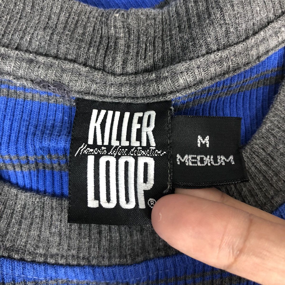 Japanese Brand × Vintage Vintage KILLER LOOP Tee Shirt Stripes Ski Size US M / EU 48-50 / 2 - 5 Thumbnail