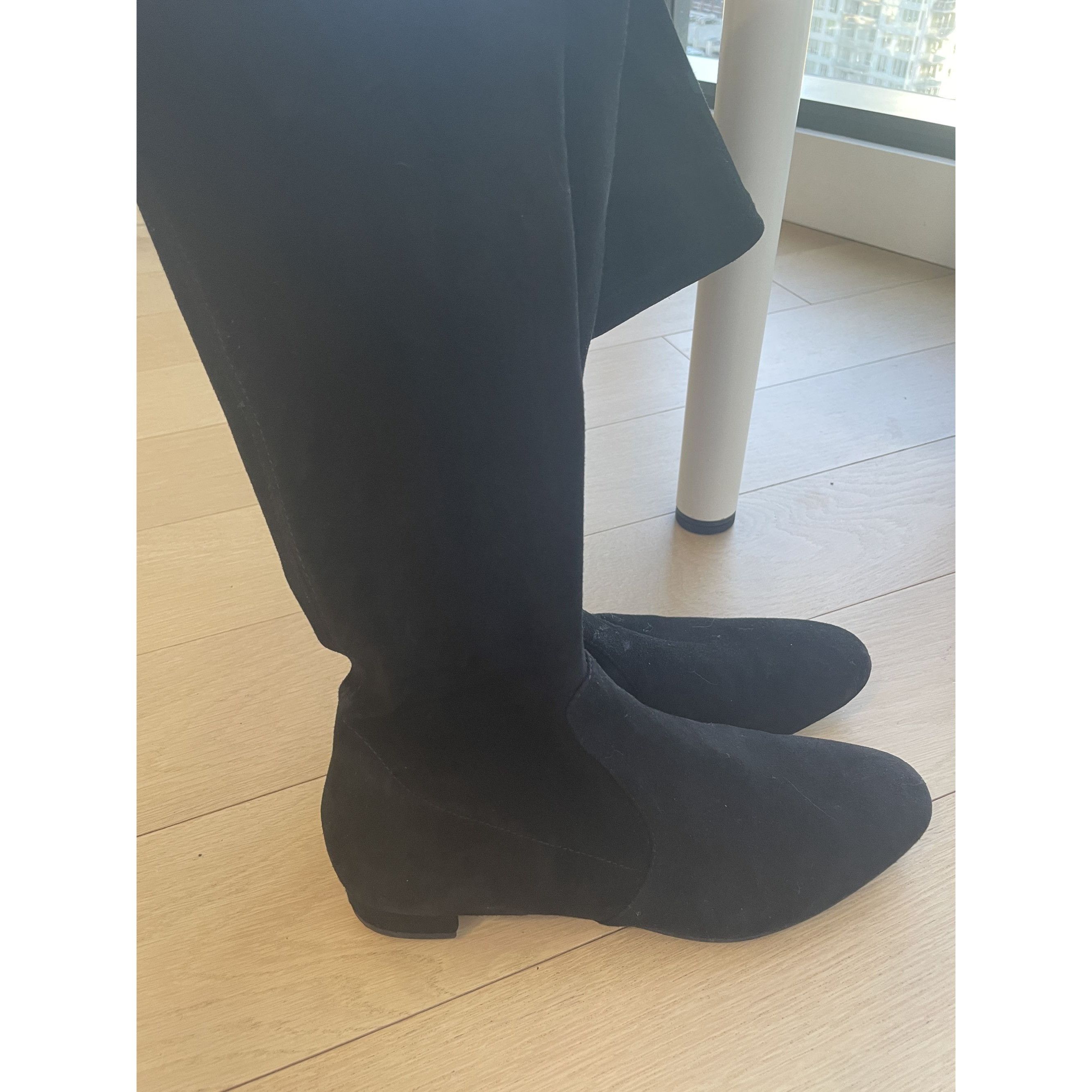 Stuart Weitzman Stuart Weitzman Over-The-Knee Boots Womens Size 8 Black Sued Size US 7 / IT 37 - 5 Thumbnail