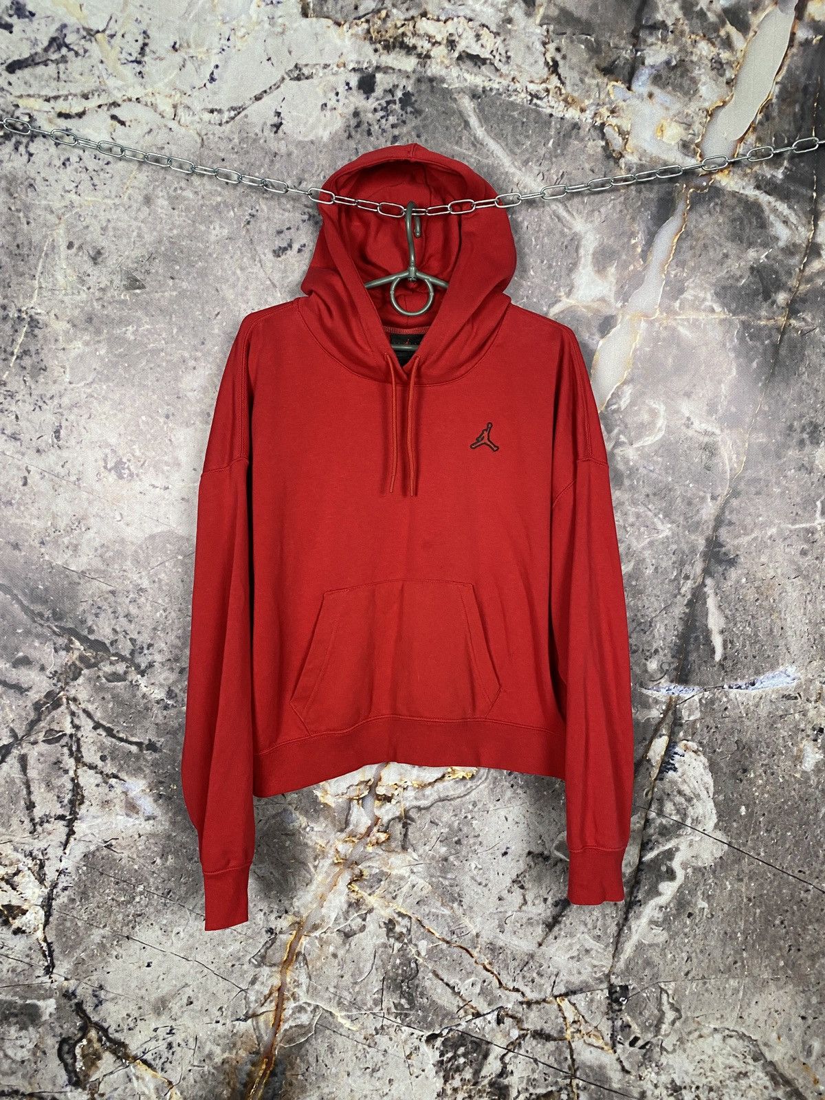 Jordan Brand Women’s Jordan Red Hoodie Streetwear Sport Size Large Size L / US 10 / IT 46 - 1 Thumbnail