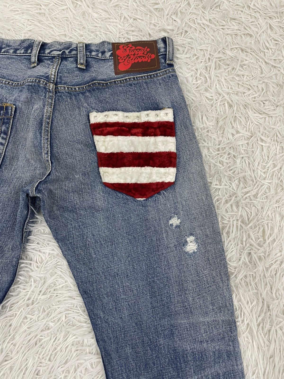 Japanese Brand Cozy Art Style Sweats & Bloods RNA Flare Jeans Pant Size US 30 / EU 46 - 9 Thumbnail
