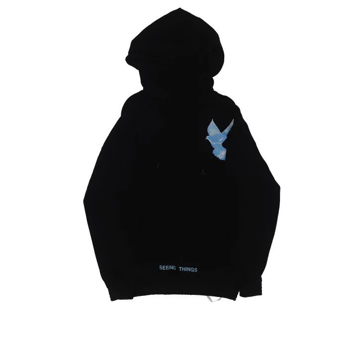 Off-White OFF-WHITE Black Hooded Sweatshirt with Graphic 0079 Size US M / EU 48-50 / 2 - 1 Thumbnail