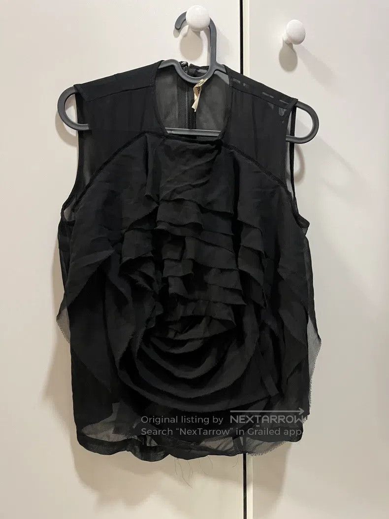 Comme des Garcons Comme Des Garcons Main Line Yarn Woven Rose立体 Back Vest Ja Size S / US 4 / IT 40 - 1 Thumbnail