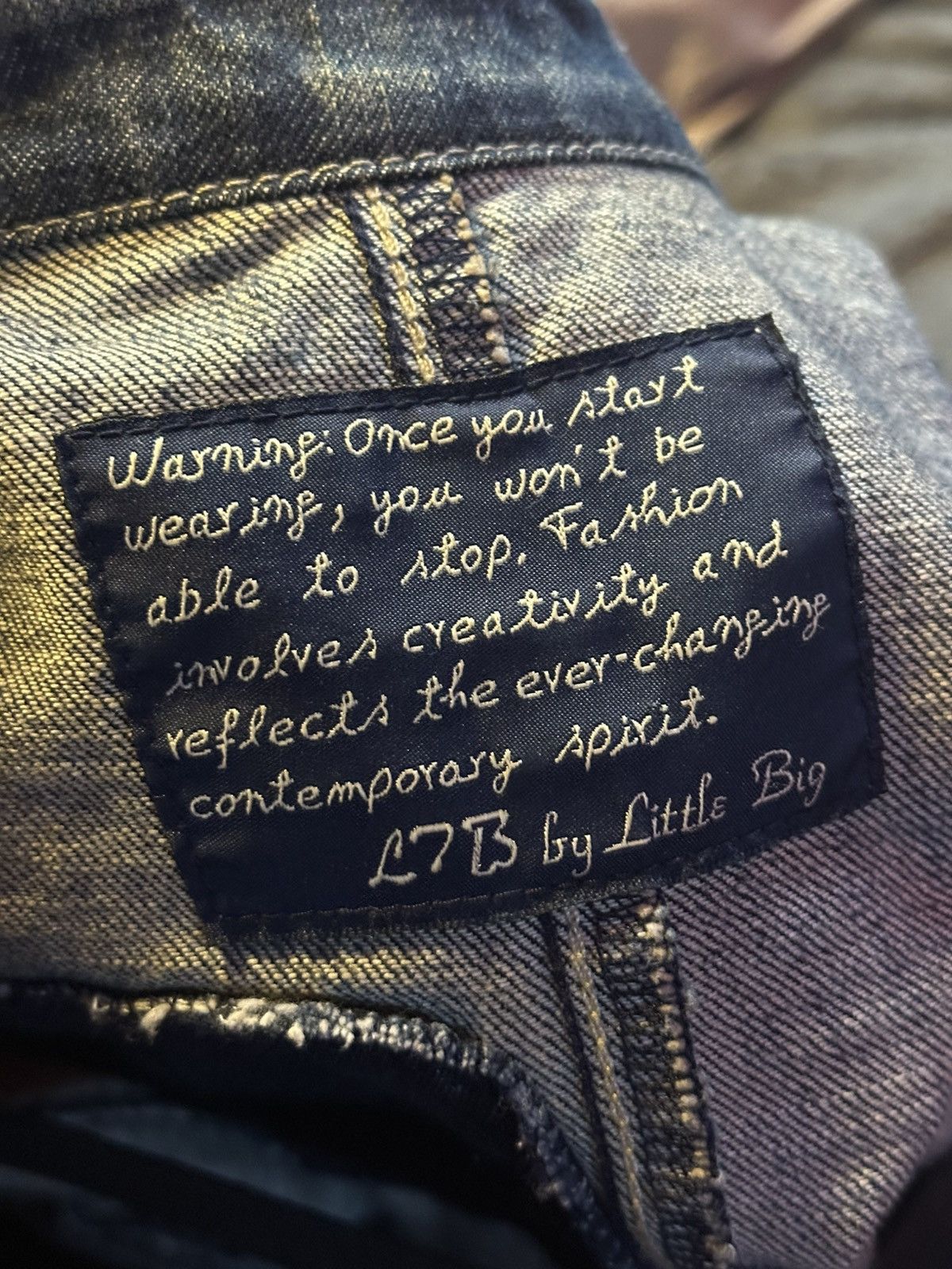 Other Little Big Vintage Denim Distressed Women’s Jacket Size S / US 4 / IT 40 - 4 Thumbnail