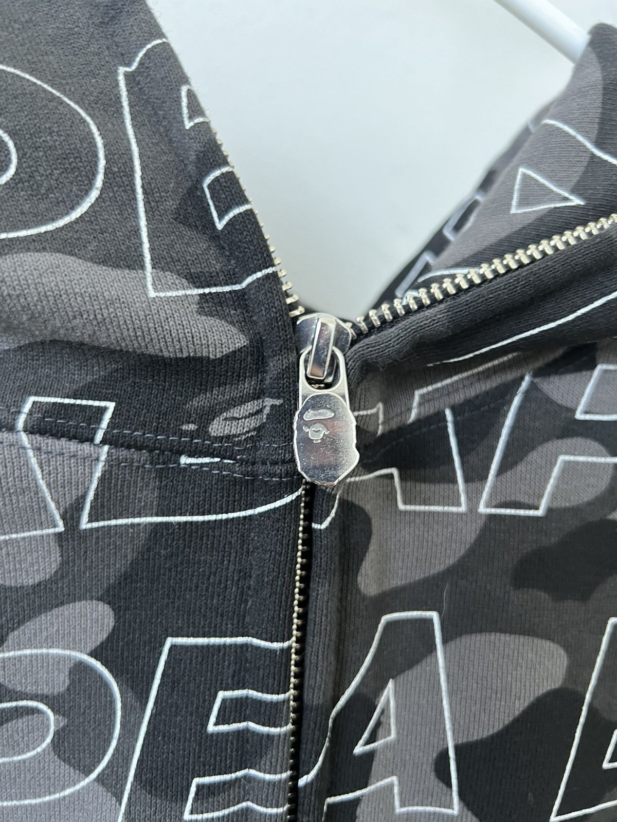 Bape Text Color Camo Shark Full Zip Hoodie Size US L / EU 52-54 / 3 - 3 Thumbnail