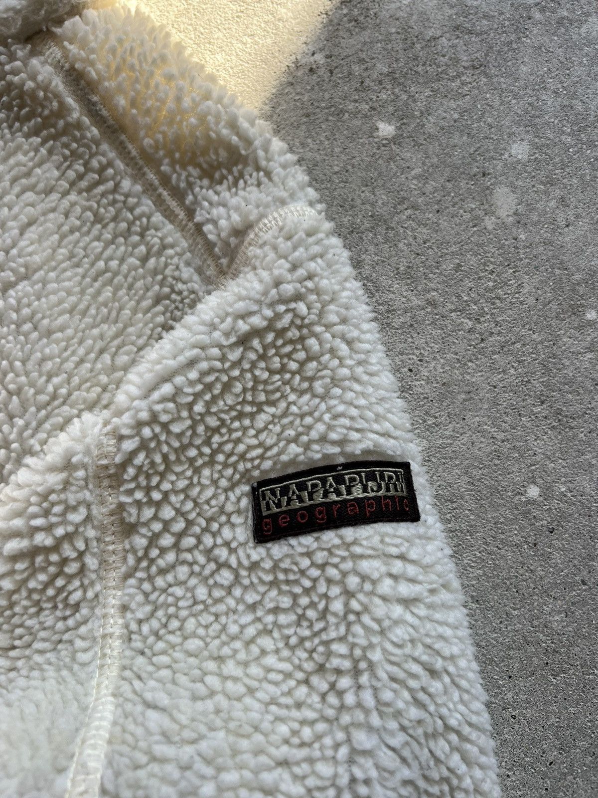 Napapijri × Vintage Vintage Napapijri Sherpa Jacket Size US L / EU 52-54 / 3 - 7 Thumbnail