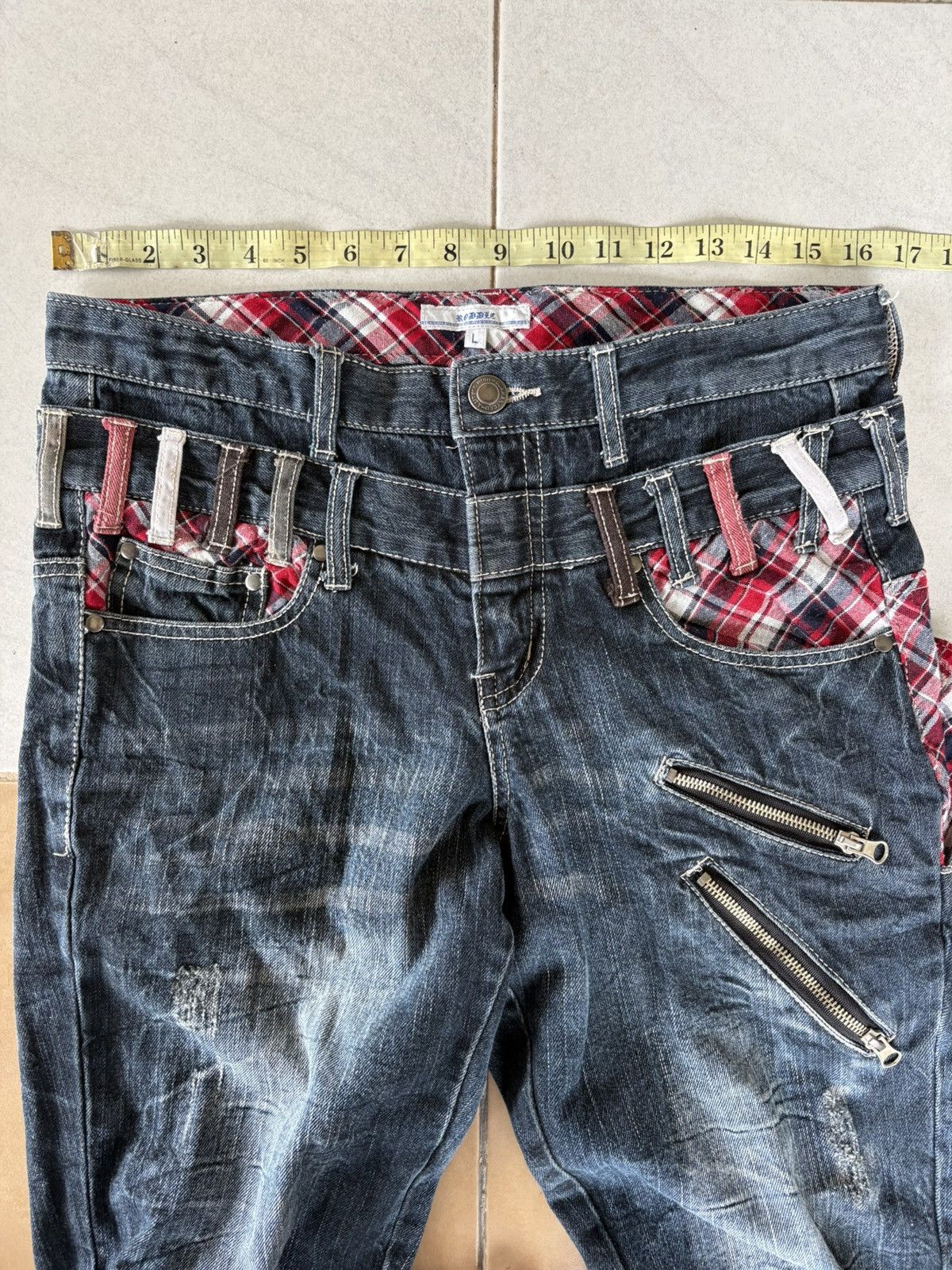 Japanese Brand Japanese High Quality Guarented Double Waist Streetwear Size US 33 - 2 Thumbnail