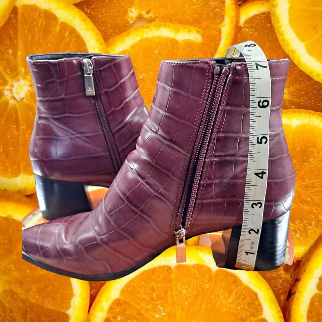 Kenneth Cole Kenneth Cole Red High Heeled Alligator Skin Boots Size 7M Size US 7 / IT 37 - 3 Thumbnail