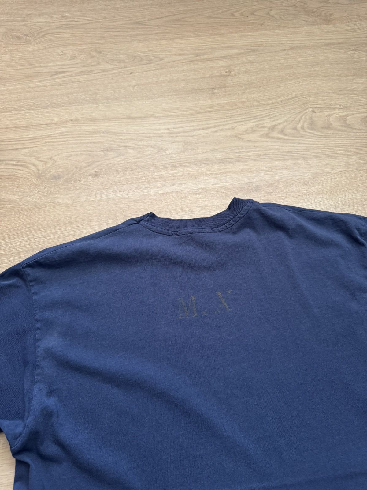 Vintage Vintage 90’s Malcolm X Navy Distressed T-Shirt Size US XL / EU 56 / 4 - 8 Thumbnail