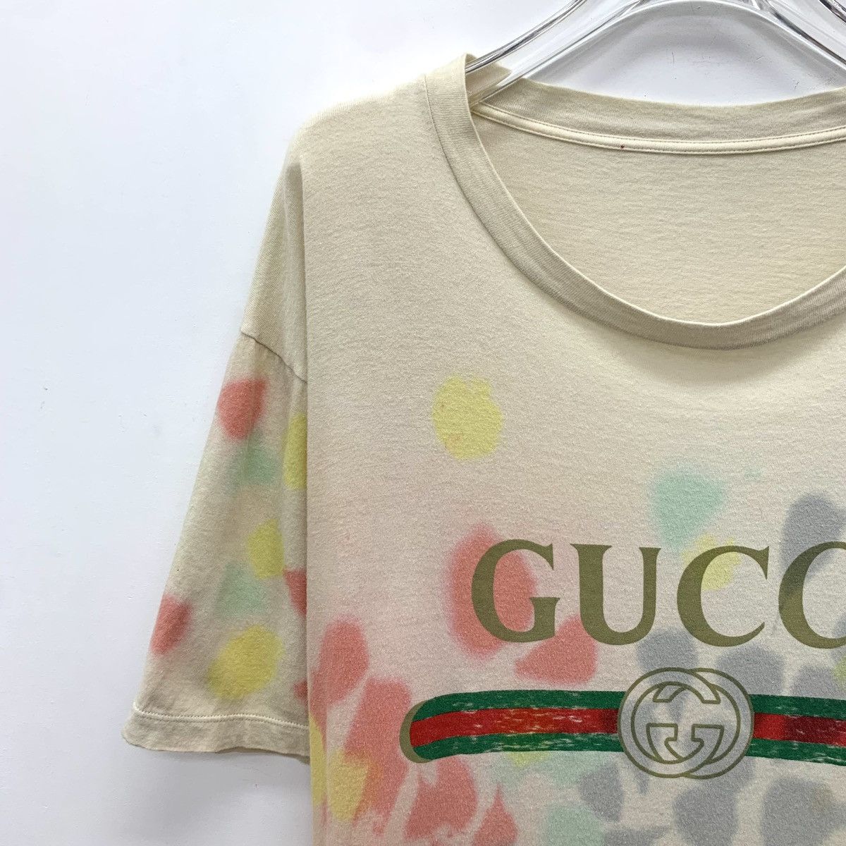 Gucci Gucci Colorful Tie-Dye Logo Print Short Sleeve T-Shirt K26WX Size US S / EU 44-46 / 1 - 3 Thumbnail