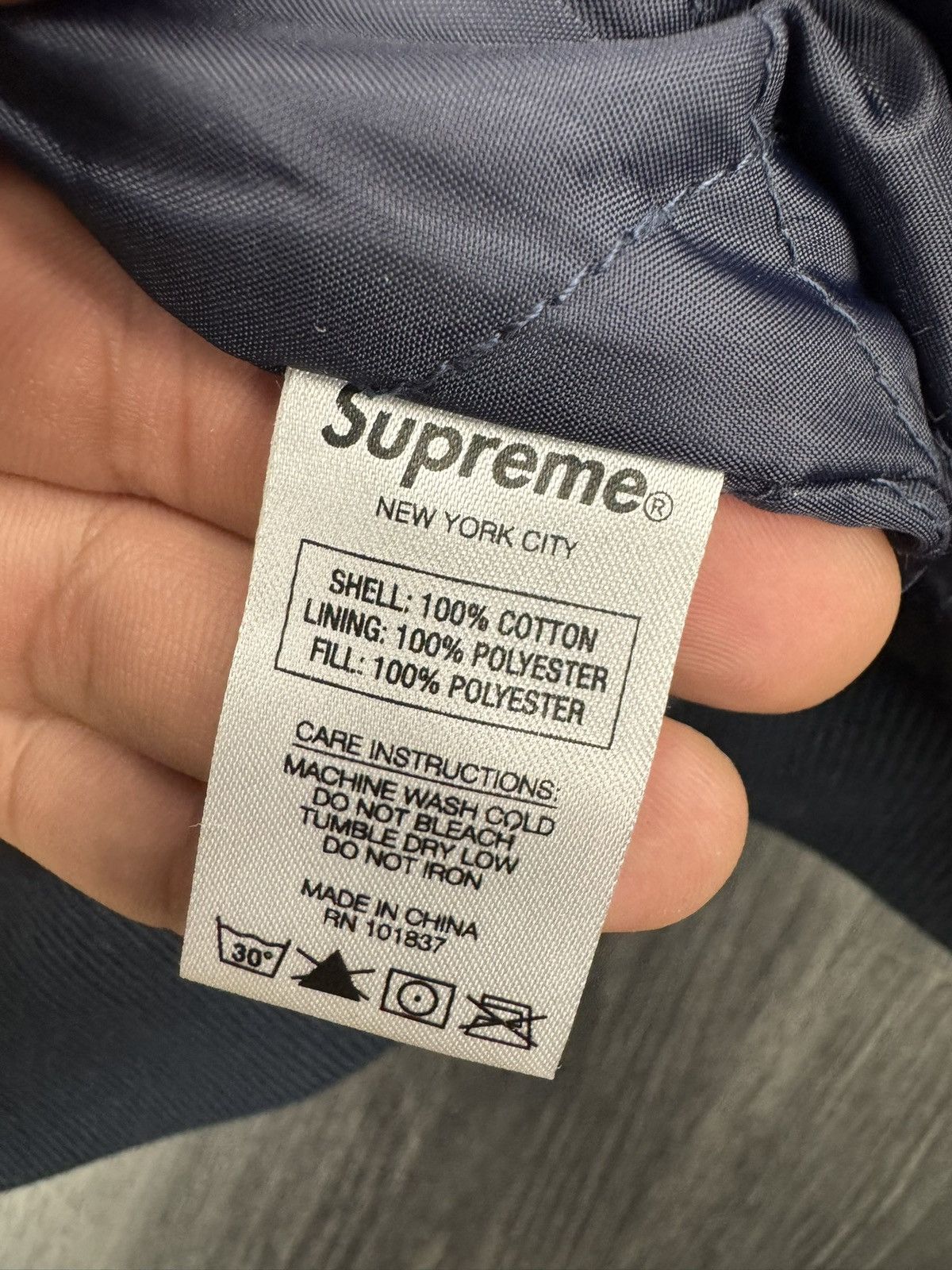 Supreme Supreme Old English Corduroy Varsity Jacket (Light Blue) Size US XL / EU 56 / 4 - 5 Thumbnail
