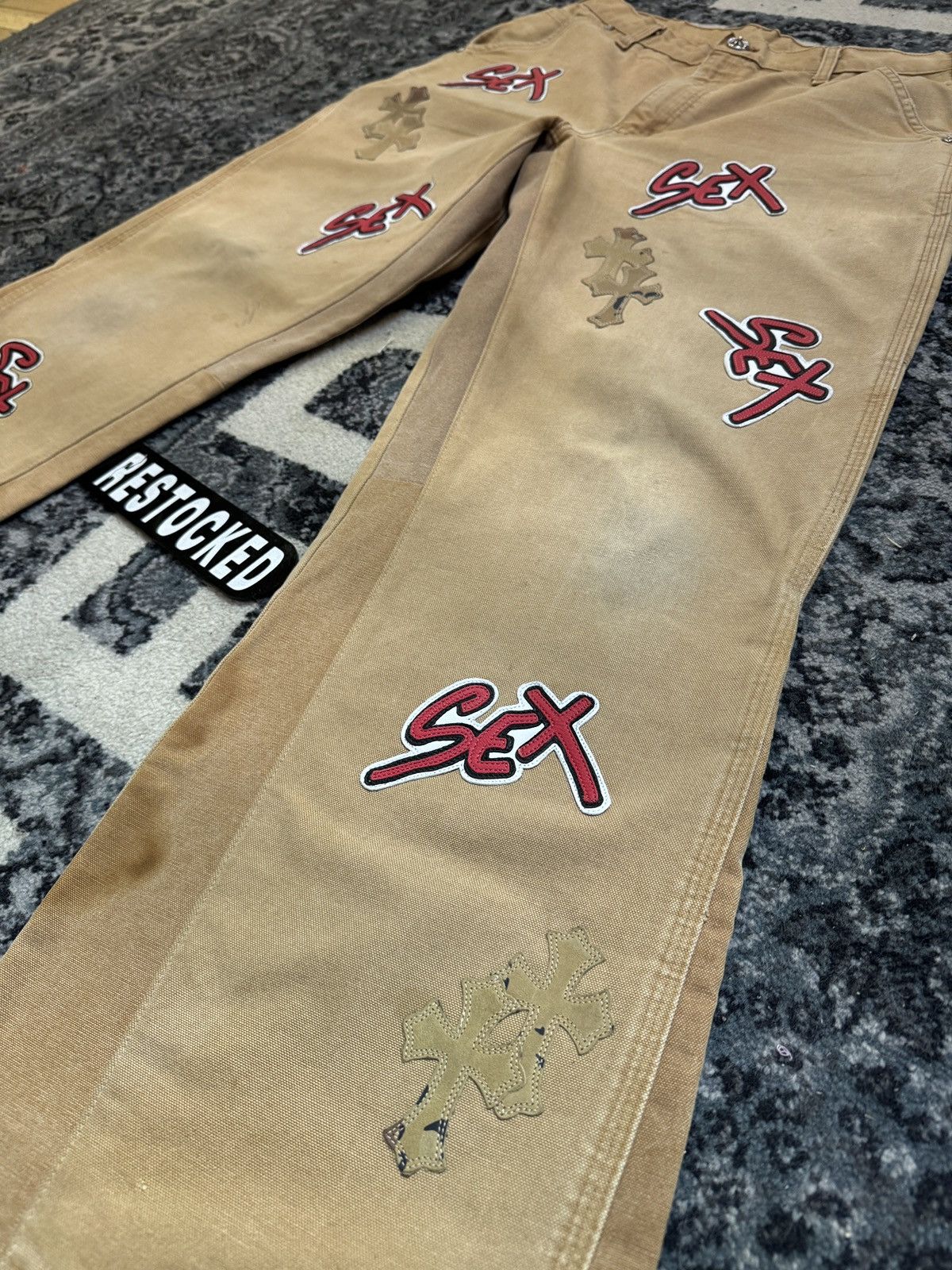 Carhartt × Chrome Hearts × Matty Boy CHROME HEARTS MATTY BOY SEX RECORDS CARPENTER Size US 33 - 2 Thumbnail