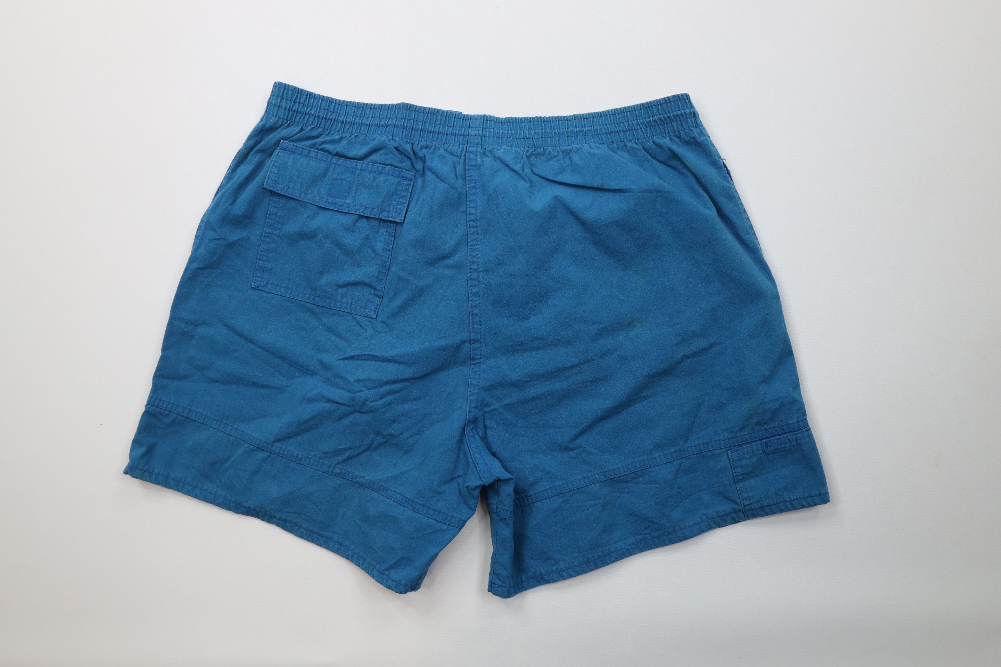 Ocean Pacific Vintage 80s 90s Ocean Pacific Above Knee Surf Shorts Blue Size US 36 / EU 52 - 10 Thumbnail