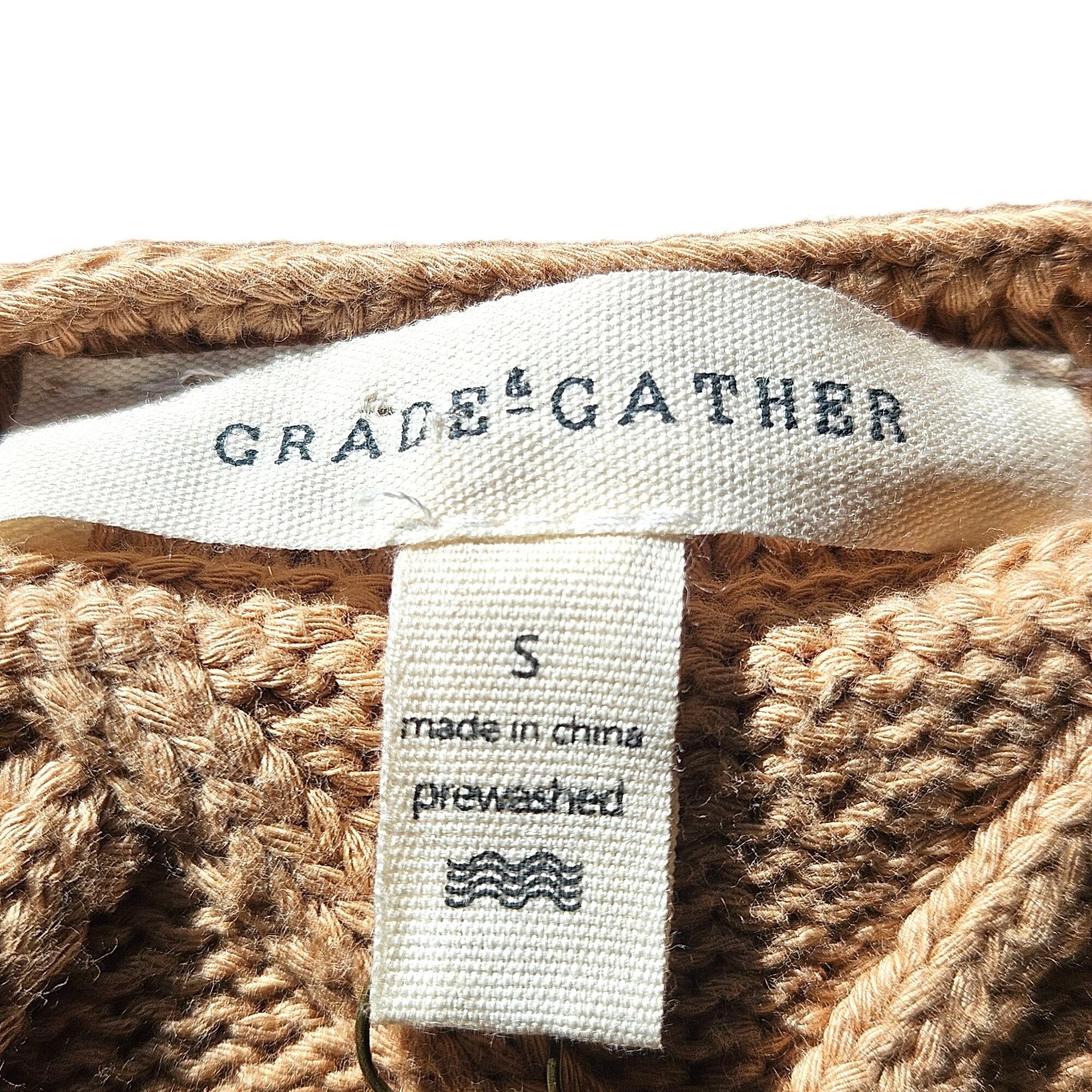 Other Grace & Gather Women’s Sweater Tank Camel S – Old Money, Cot Size S / US 4 / IT 40 - 4 Thumbnail