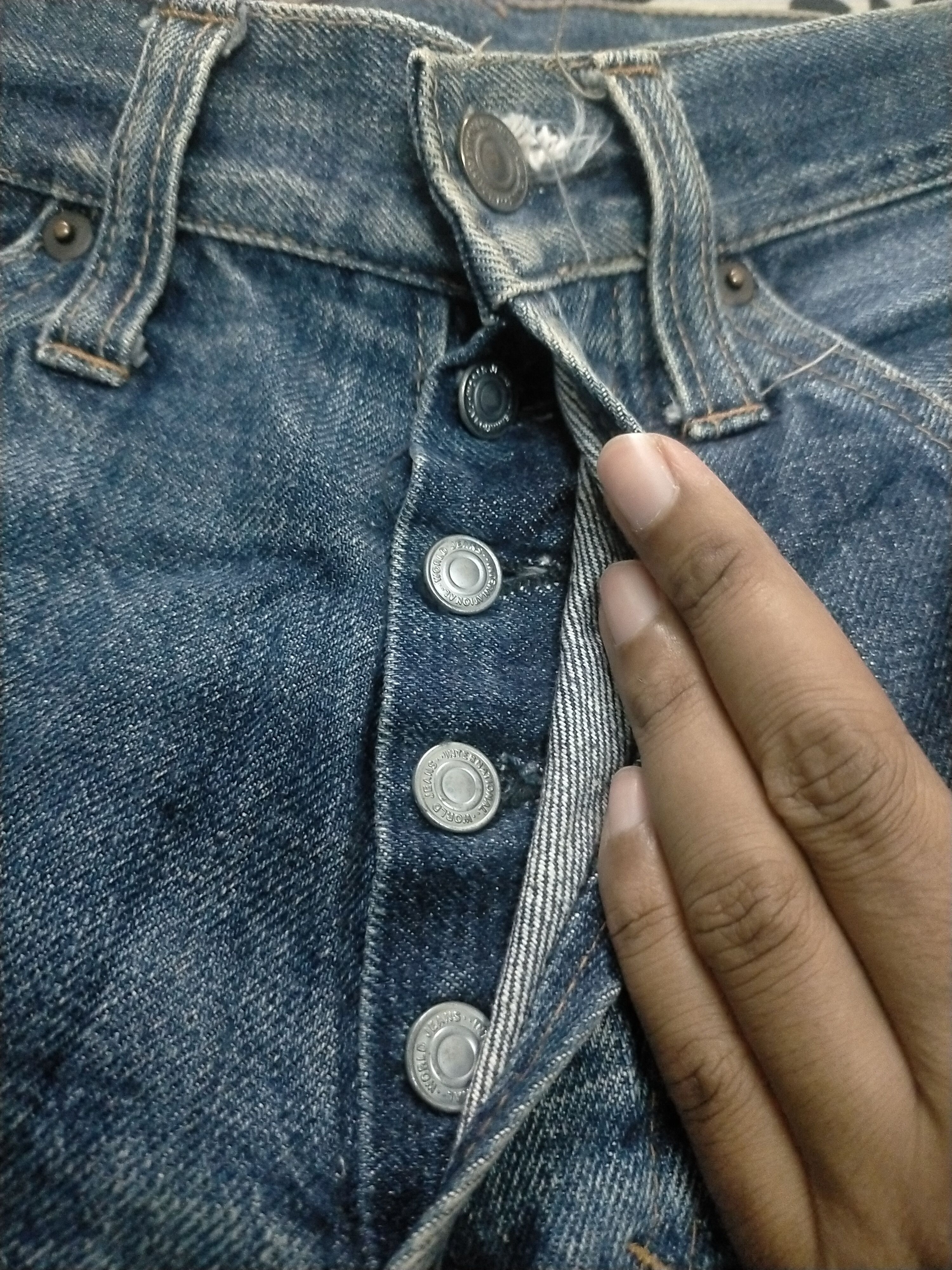 Japanese Brand × Vintage 🔥 Vintage 🔥 Rare RNA Inch Selvedge Samurai Style Jeans Size US 30 / EU 46 - 8 Thumbnail