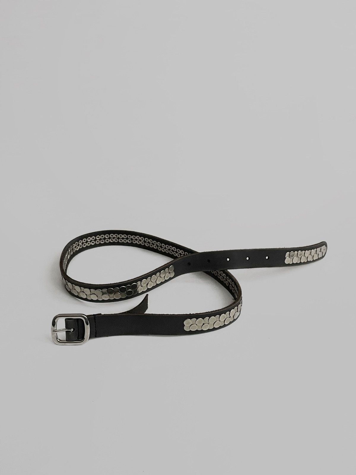 20471120 Archive hard leather/metal belt 2000s Size ONE SIZE - 2 Thumbnail