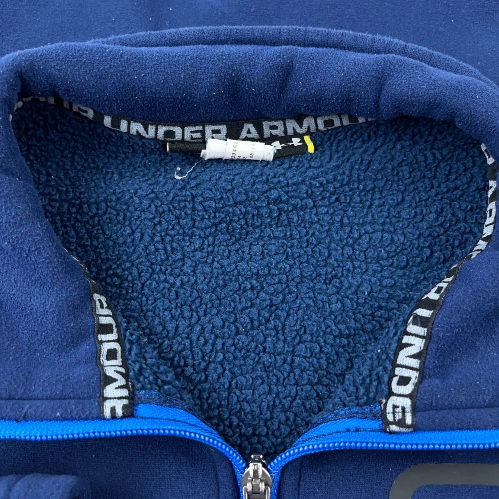 Under Armour Under Armour Sweatshirt Men L Blue Pullover 1/4 Zip Mock Neck Fleece Lined Performance/Activity All Seasons Regular Size Type: Regular Size US L / EU 52-54 / 3 - 4 Thumbnail