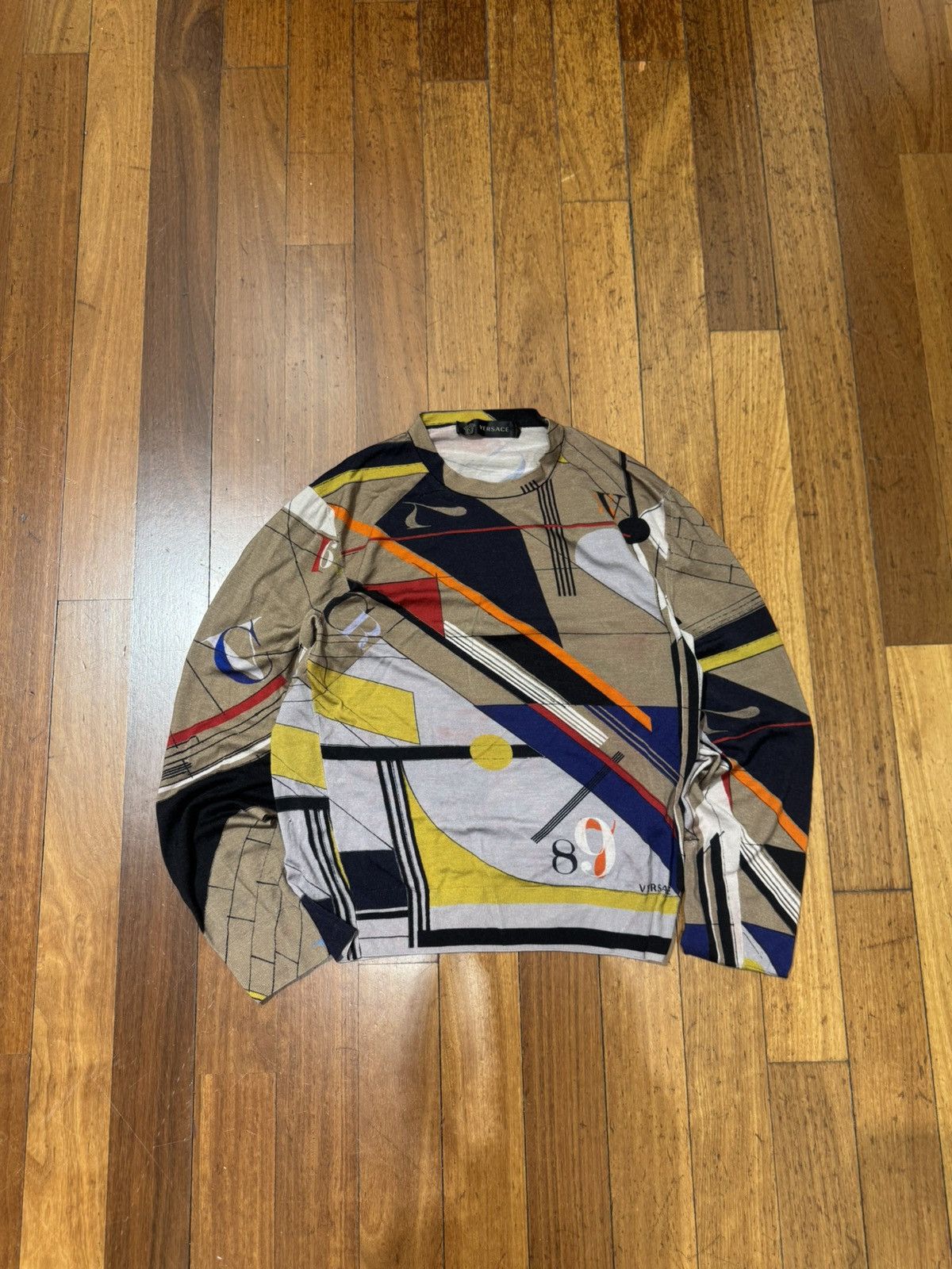 Versace Versace Abstract L/S Tee Size US L / EU 52-54 / 3 - 1 Thumbnail