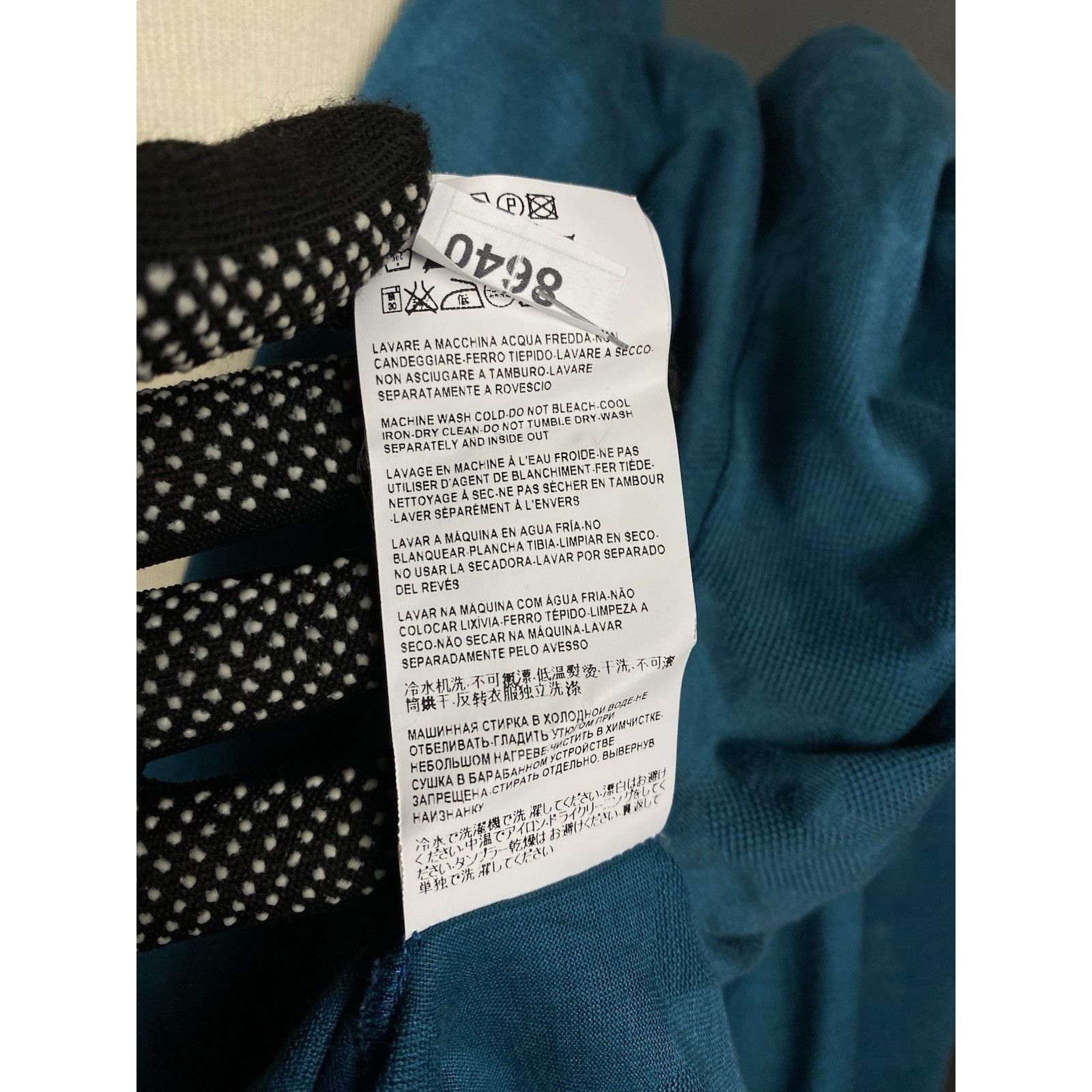Versace Versace Collection Men's Turquoise Green Collared Polo Sweat Size US L / EU 52-54 / 3 - 13 Thumbnail