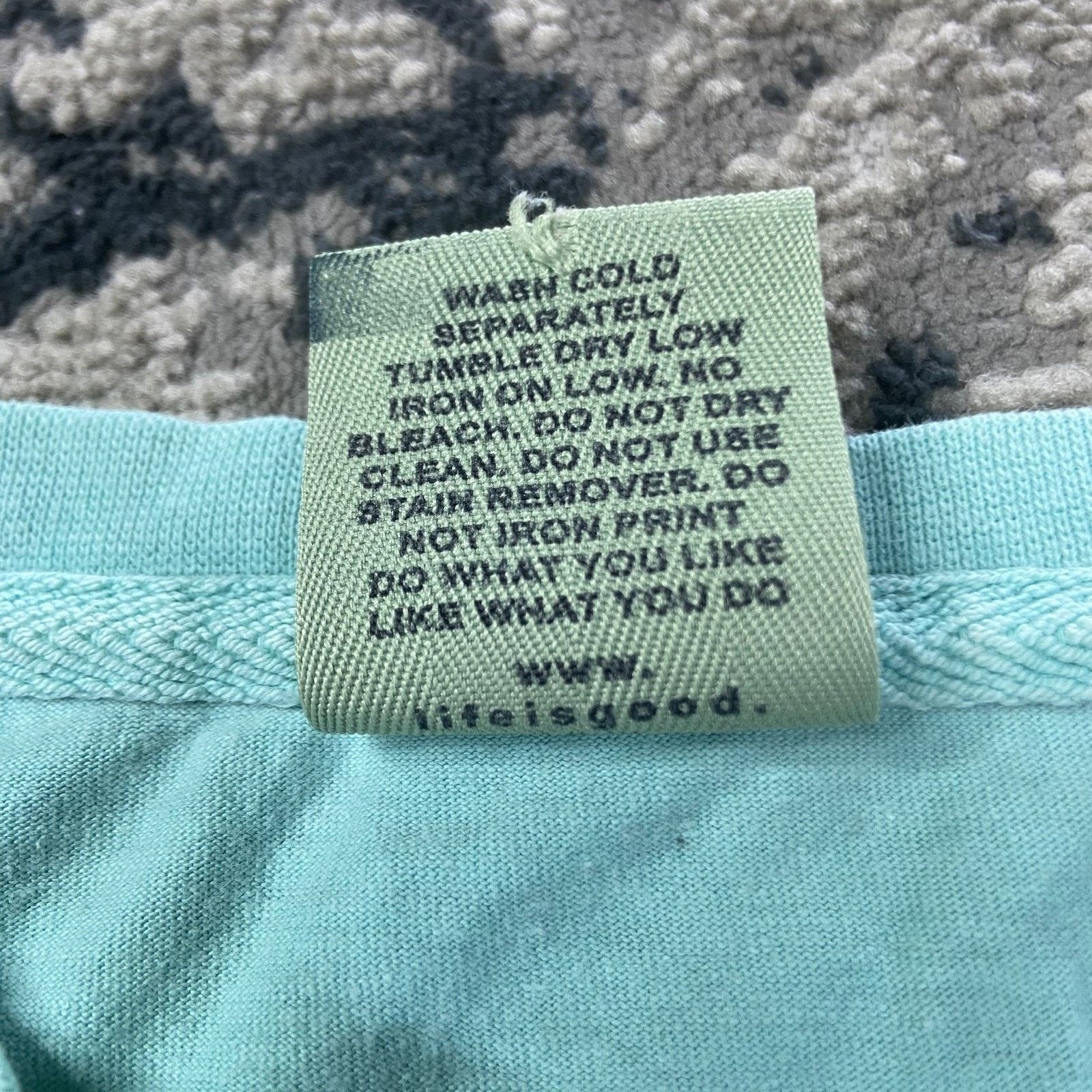 Life is Good VTG 90s Life is Good T Shirt sz Large Blank Single Stitch Size L / US 10 / IT 46 - 4 Thumbnail