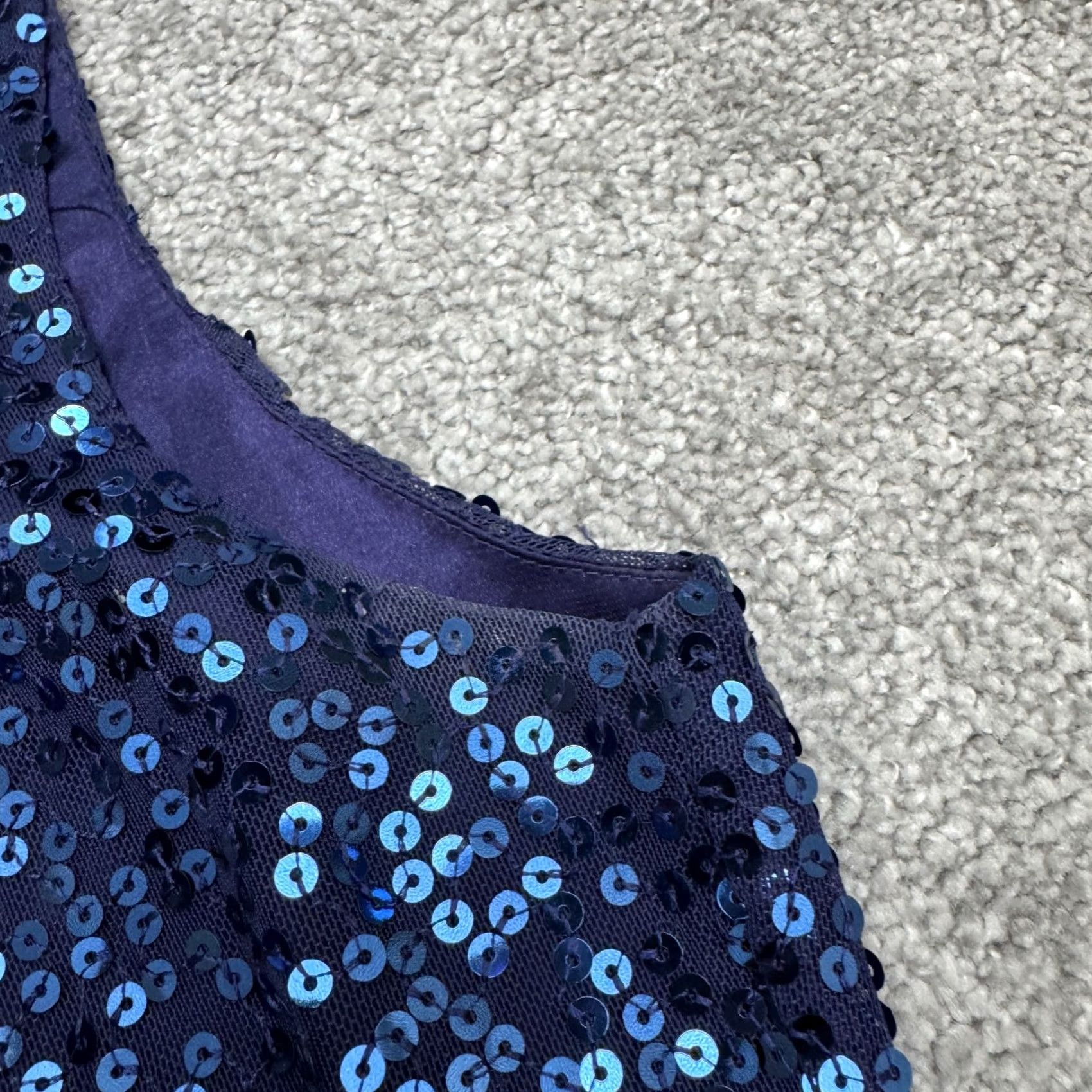 Betsey Johnson Betsey Johnson Satin Evening Sequin Sparkle Shift Dress Women 6 Blue Size M / US 6-8 / IT 42-44 - 5 Thumbnail