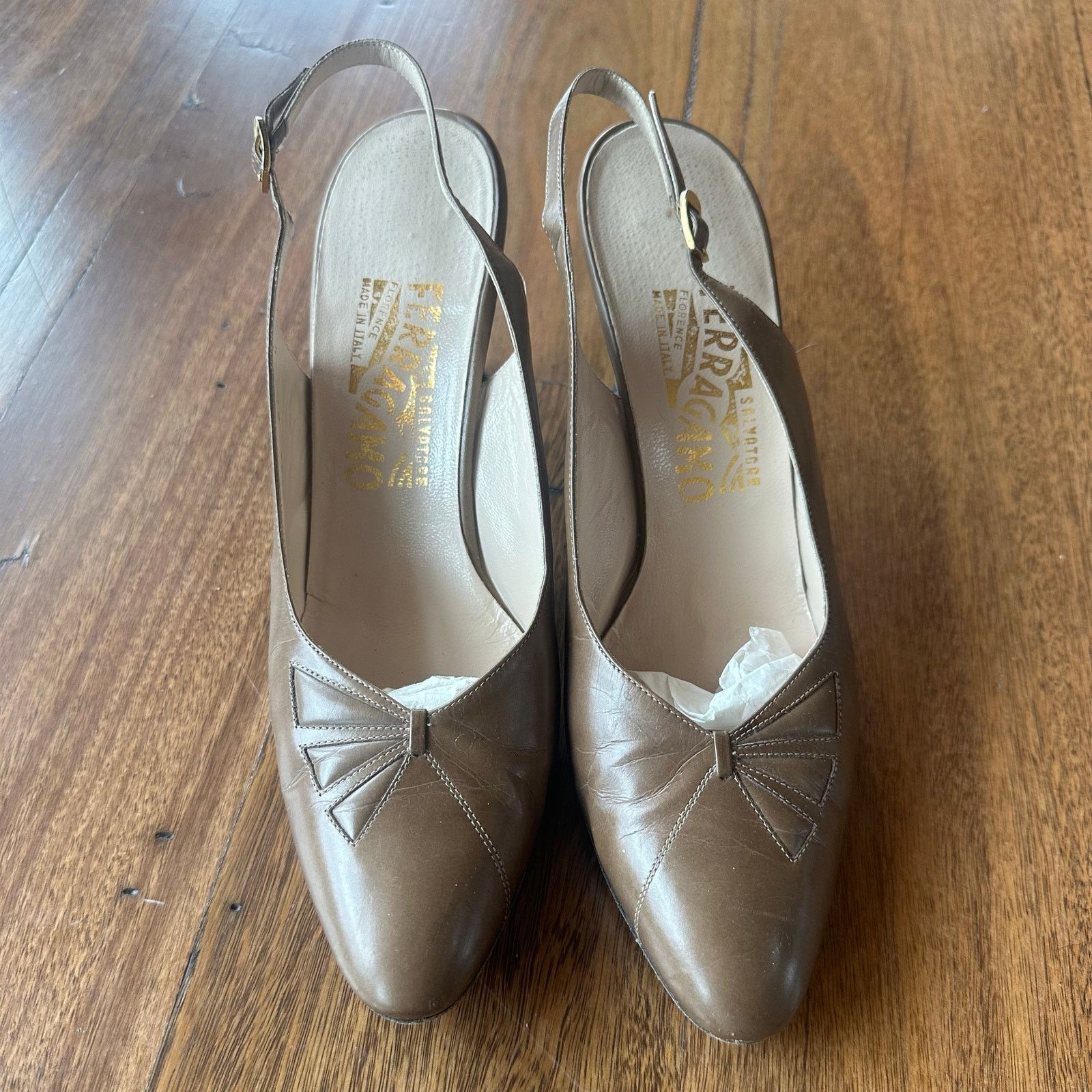 Salvatore Ferragamo Ferragamo brown leather pumps size 9.5 Size US 9.5 / IT 39.5 - 3 Thumbnail