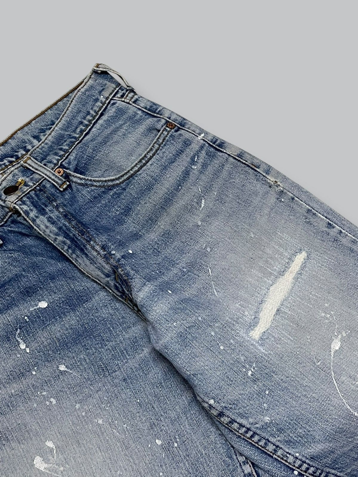 Levi's Vintage Clothing Vintage 1990s Designer Levis Splash 501 Distressed Denim Size US 29 - 9 Thumbnail