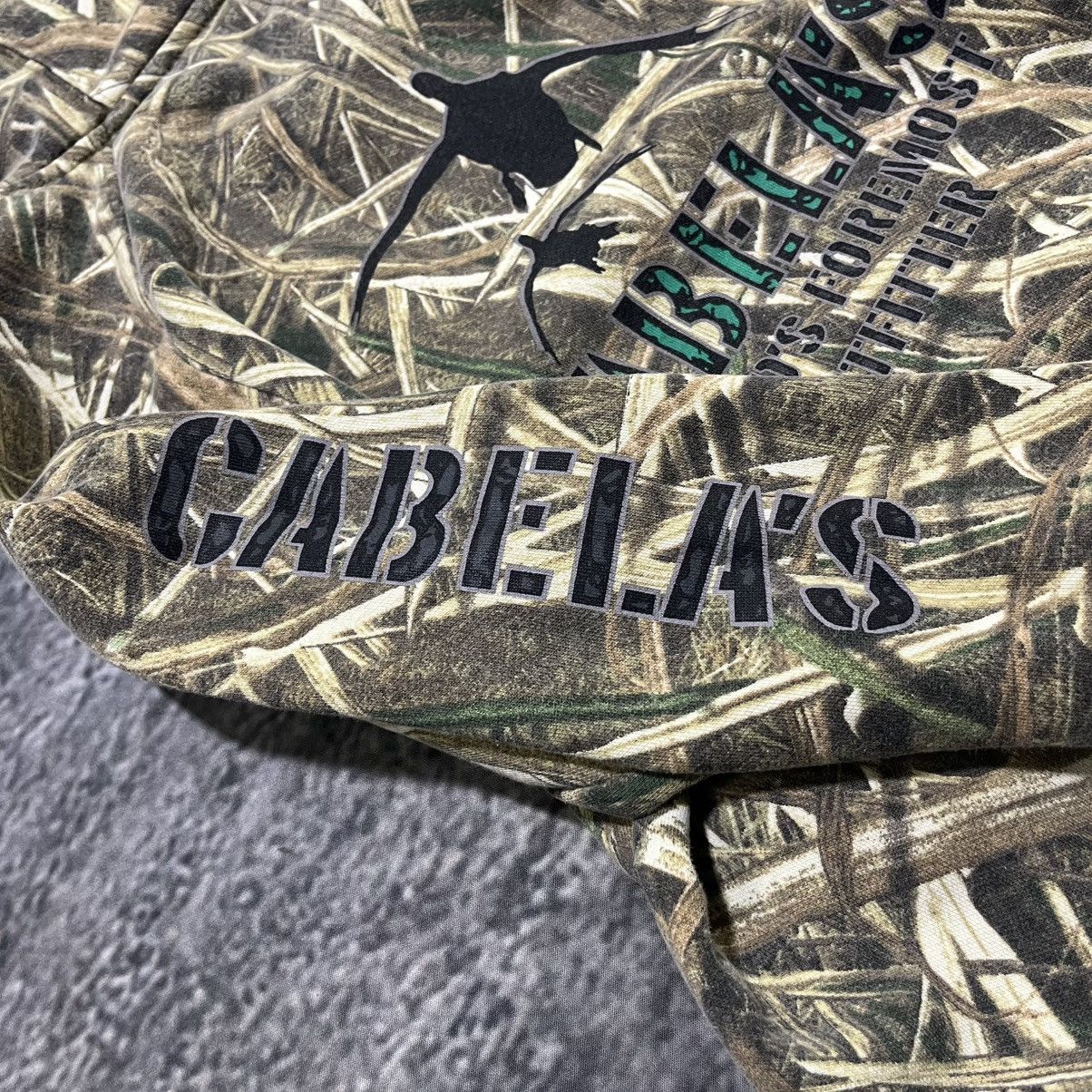 Cabelas VINTAGE Y2K CABELA'S CAMO OUTDOOR GRUNGE SKATER HOODIE SMALL Size US S / EU 44-46 / 1 - 8 Thumbnail