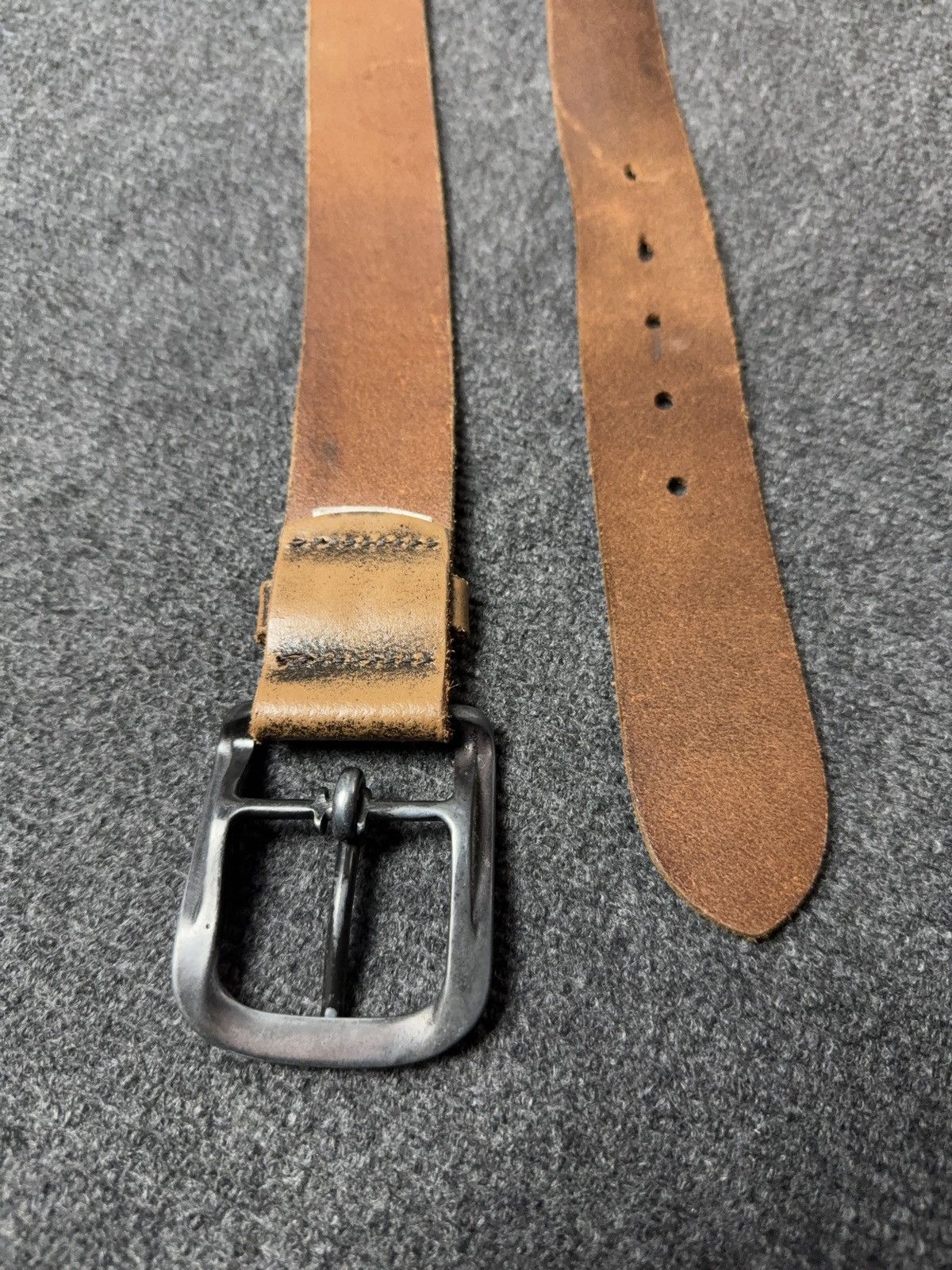 Levi's Levi’s Cowboy 00s Brown Leather Belt Classic Metal Buckle Size ONE SIZE - 7 Thumbnail