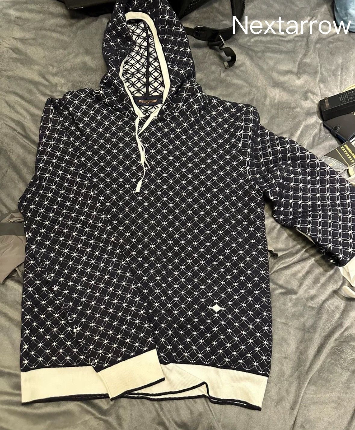 Louis Vuitton Louis Vuitton printed knit hooded sweatshirt Size US XL / EU 56 / 4 - 1 Thumbnail