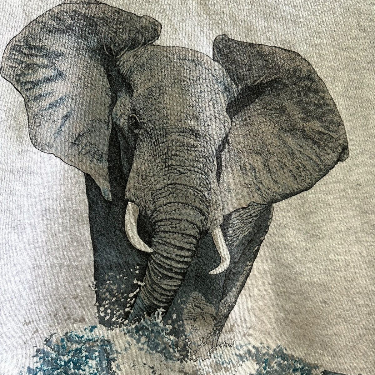 Habitat × Vintage Vintage 80’s Elephant Habitat Sweatshirt Mirror Hanes Tag Size US M / EU 48-50 / 2 - 3 Thumbnail