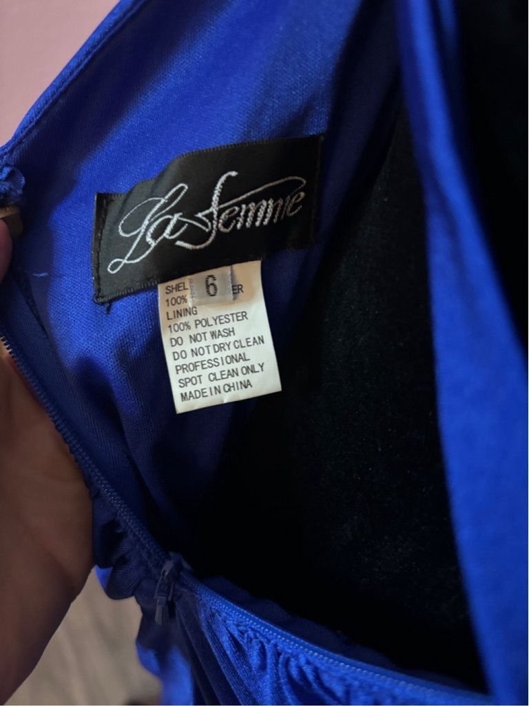 Other Women's La Femme Blue Prom Dress Size 6 Size S / US 4 / IT 40 - 5 Thumbnail