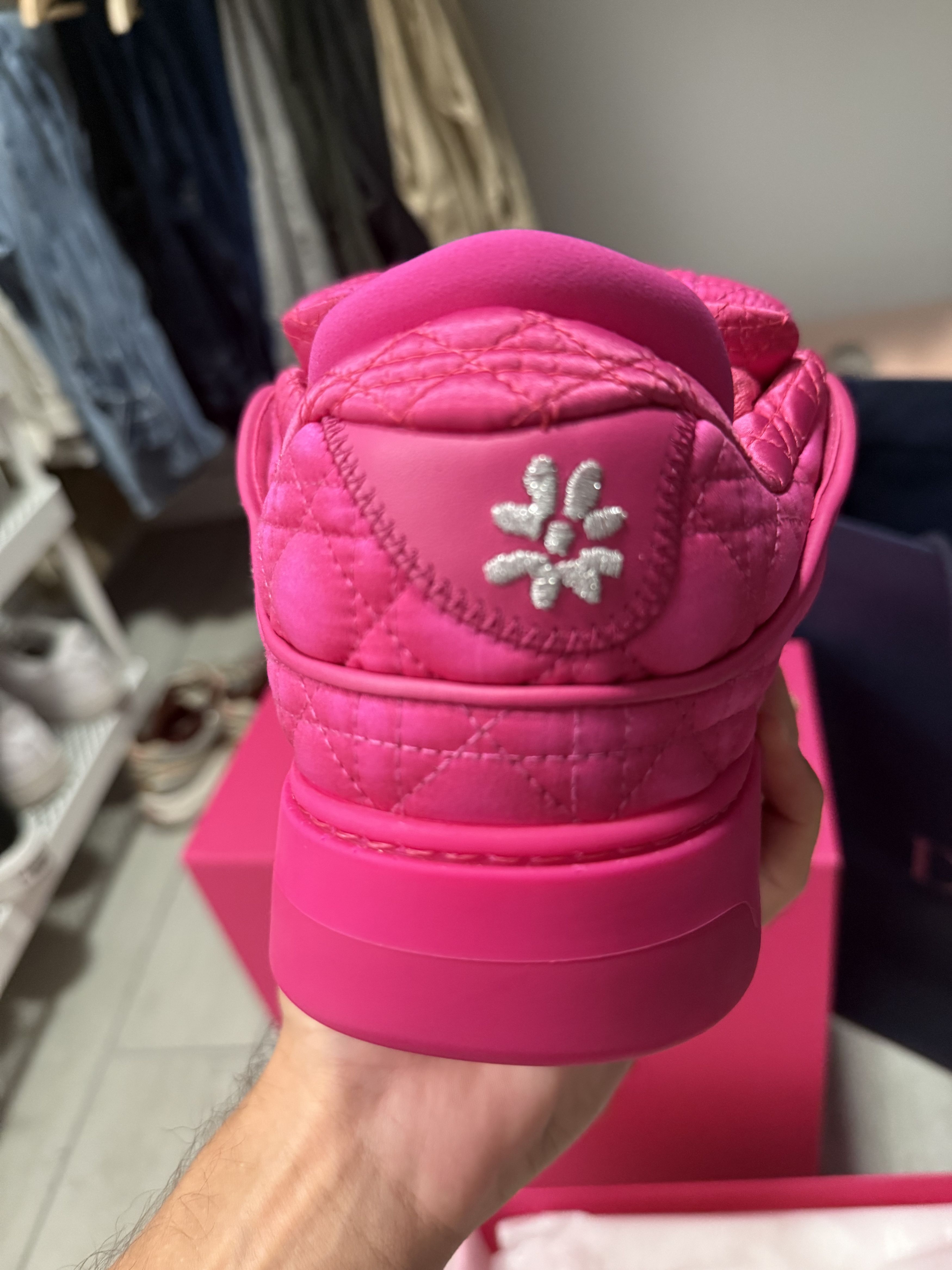 Dior × ERL Dior B9S Skater ERL Fuchsia Kumo Cannage Satin Size US 9 / EU 42 - 10 Thumbnail