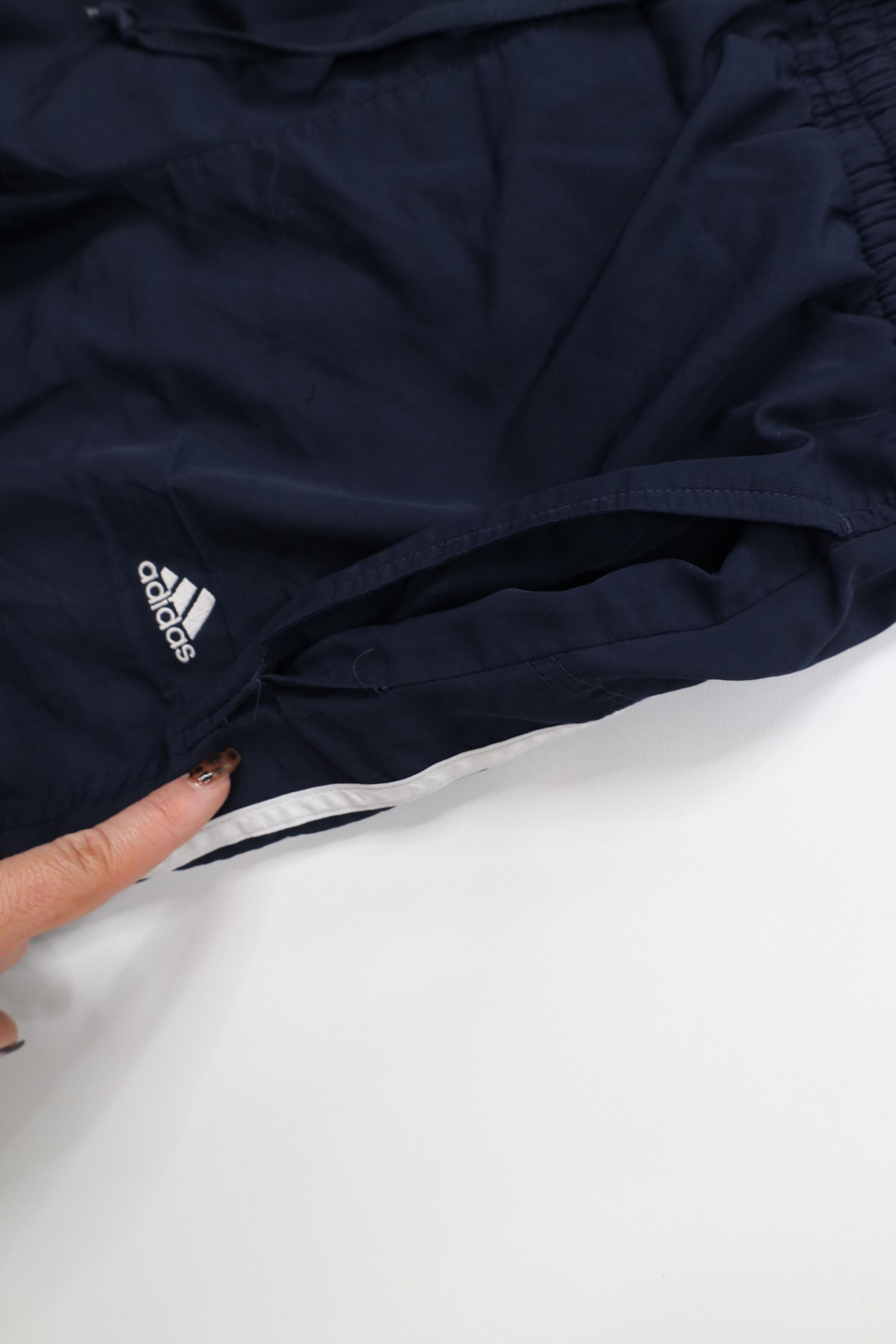 Adidas Vintage Y2K Adidas Striped Lined Wide Leg Windbreaker Pants Size US 34 / EU 50 - 8 Thumbnail