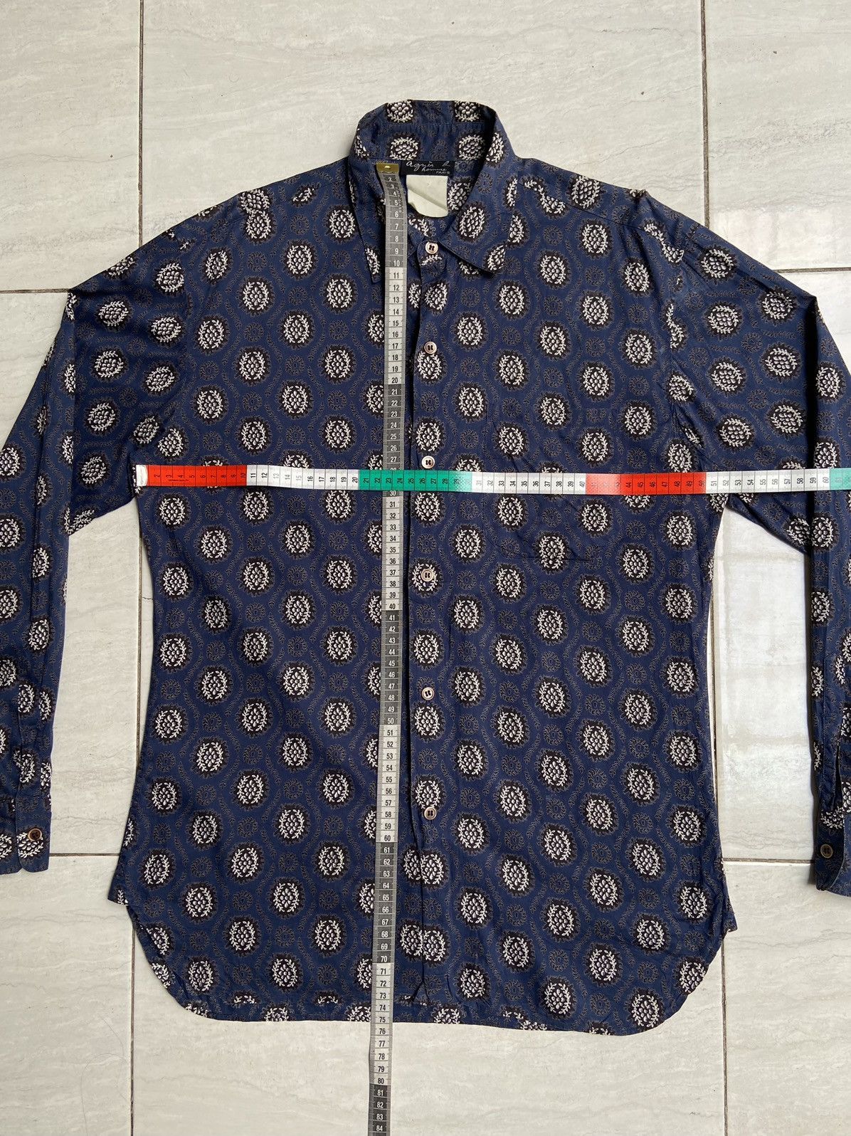 agnes b. AGNES B. HOMME Motive Shirt Size US S / EU 44-46 / 1 - 7 Thumbnail