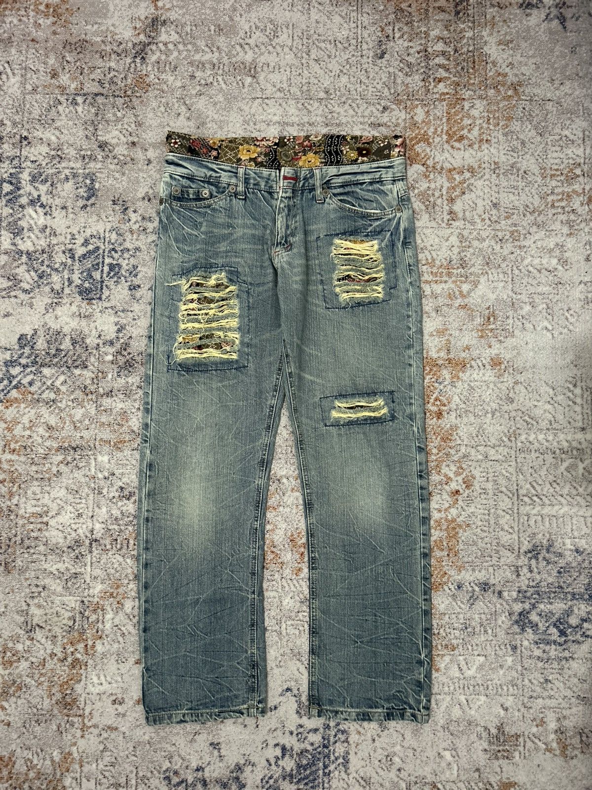Hysteric Glamour Japanese Brand Doublle layer Rippert Jeans Size US 32 / EU 48 - 2 Thumbnail