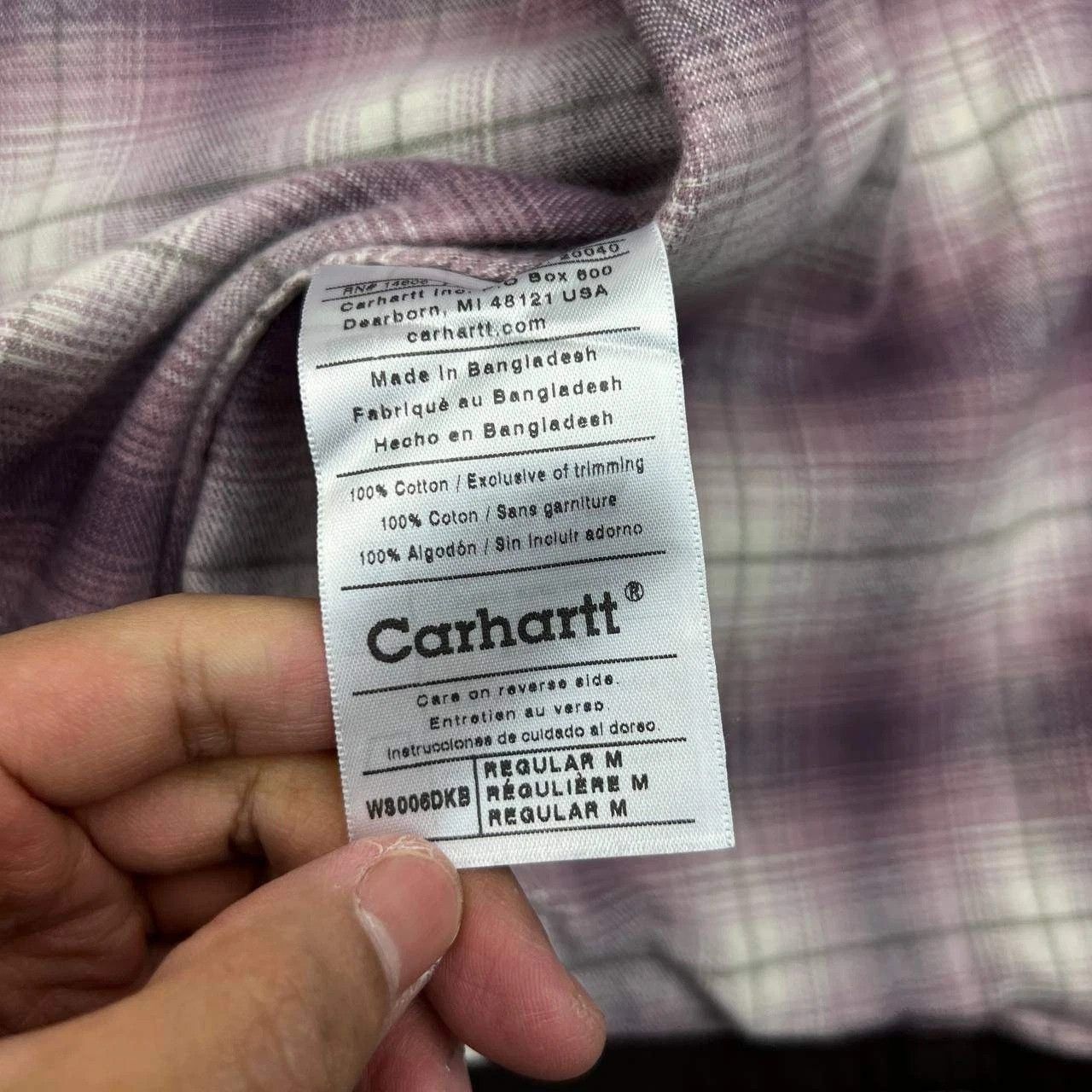 Carhartt Carhartt Shacket Women Flannel Plaid Button Up Cotton M Size M / US 6-8 / IT 42-44 - 7 Thumbnail