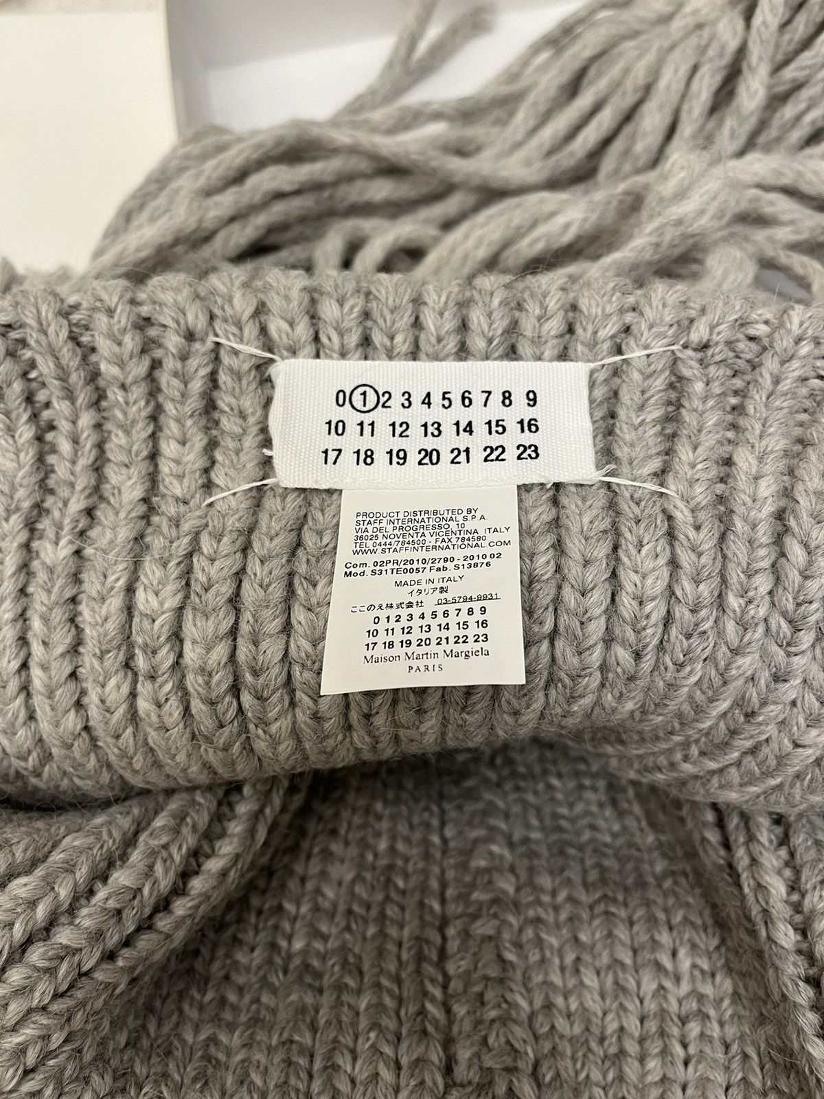 Maison Margiela × Vintage RARE MMM Maison Martin Margiela line 1 huge tassel scarf Size ONE SIZE - 10 Thumbnail