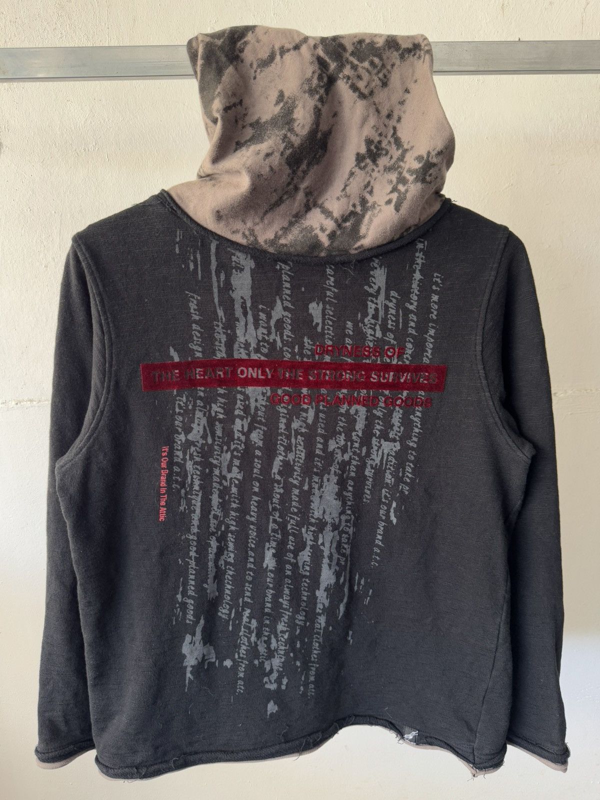 If Six Was Nine 00s in the attic velvet poem cowl neck distressed sweater Size US S / EU 44-46 / 1 - 3 Thumbnail