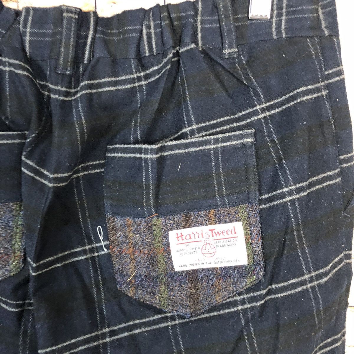 Harris Tweed Harris Tweed Dark Blue Checkred Pants #A358 Size US 30 / EU 46 - 17 Thumbnail