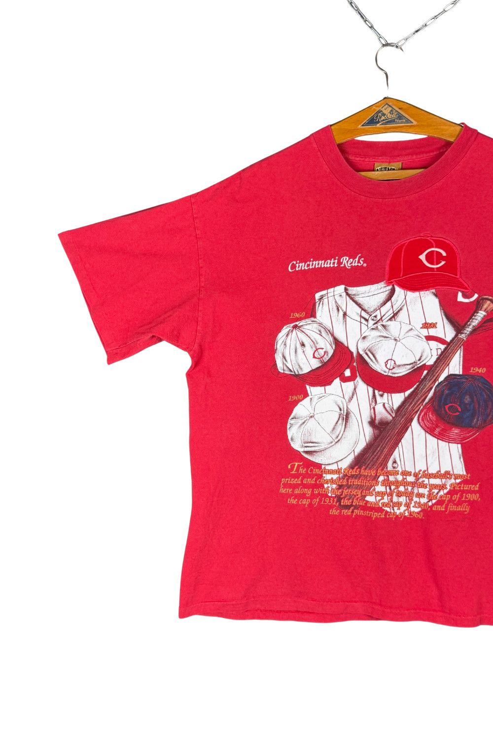 Nutmeg 1990s Nutmeg Mills × MLB “Cincinnati Reds History” Tee Size US XL / EU 56 / 4 - 5 Thumbnail